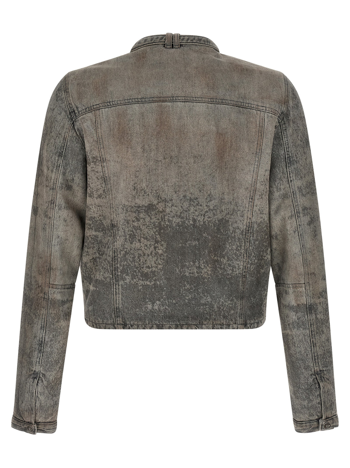 Diesel Gray Cotton Denim Jacket