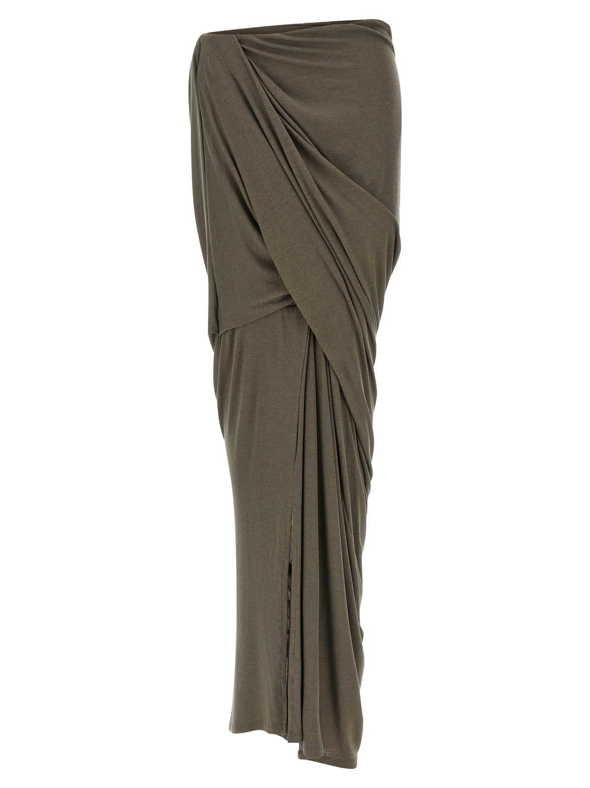 Entire Studios Gray Tencel Mini Skirt