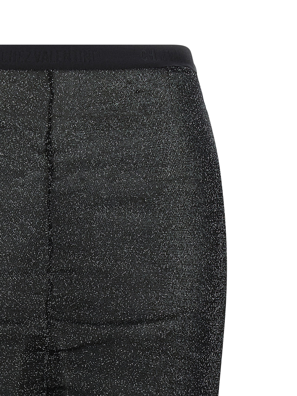Valentino Garavani Black Viscose Midi Skirt