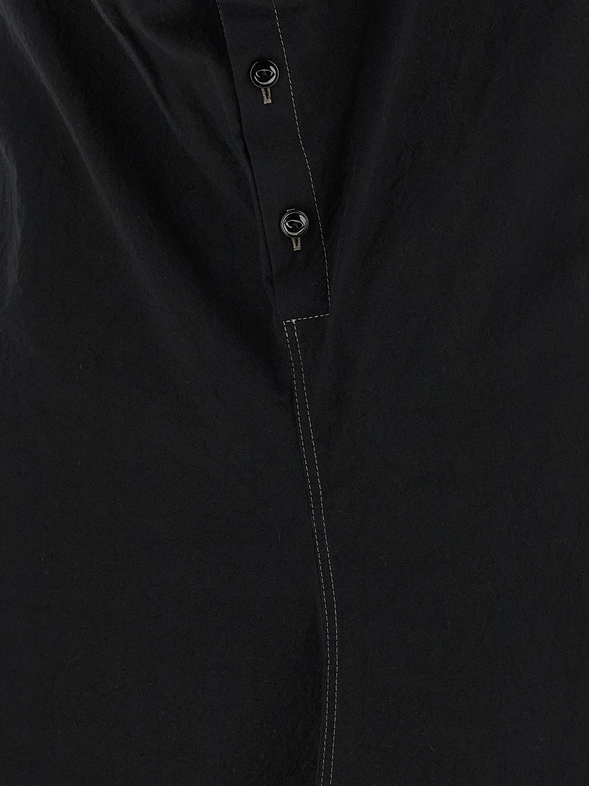 Lemaire Black Cotton Midi Dress