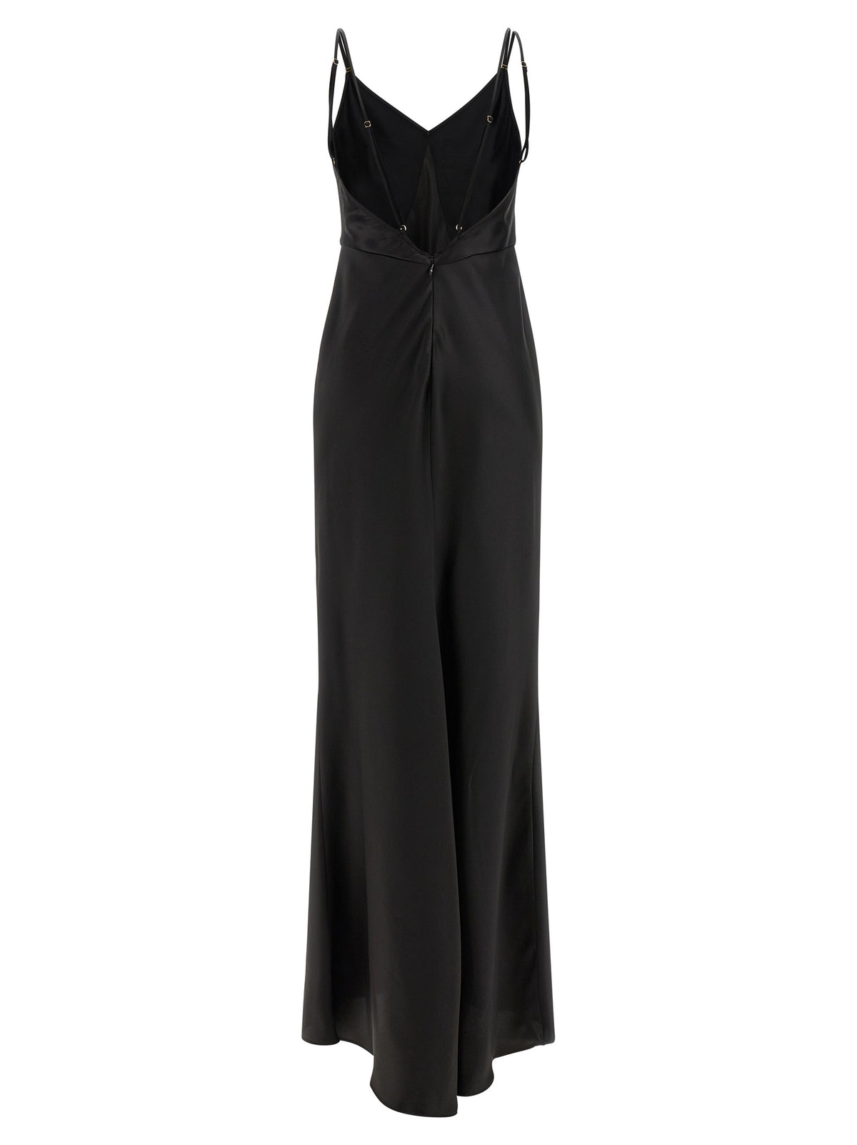 Elisabetta Franchi Black Polyester Long Dress