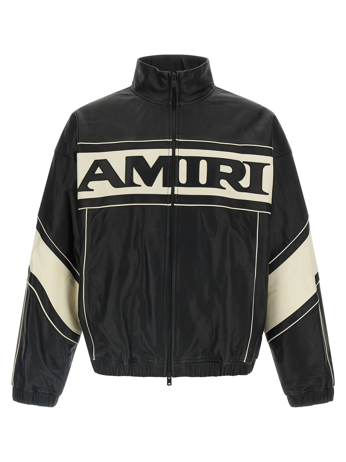 Amiri Bicolor Lamb Leather Leather Jacket
