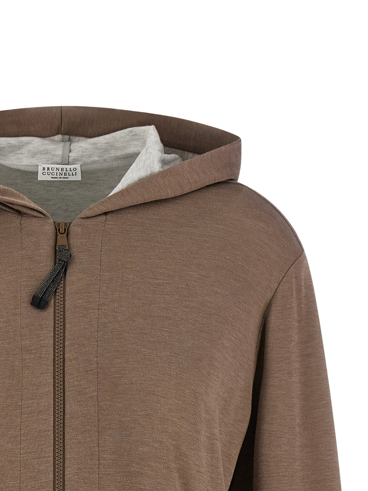 Brunello Cucinelli Brown Cotton Hoodie