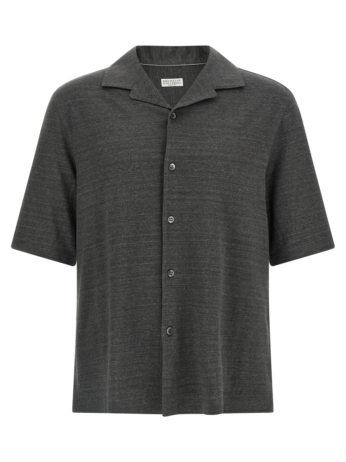 Brunello Cucinelli Gray Linen Blouse