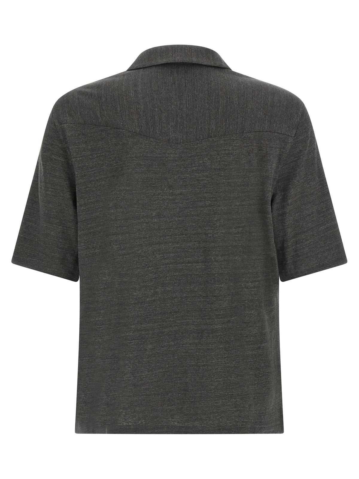 Brunello Cucinelli Gray Linen Blouse