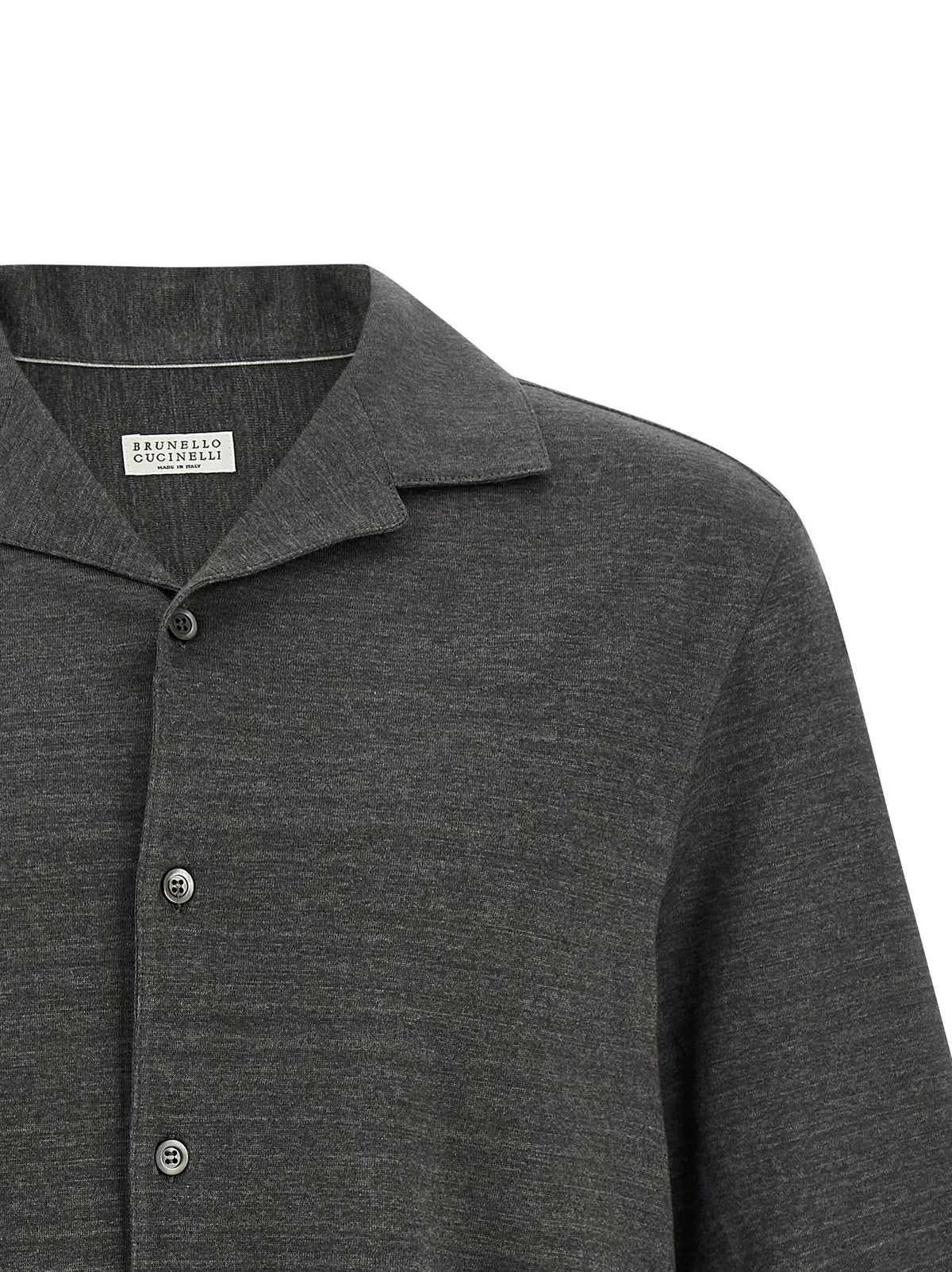 Brunello Cucinelli Gray Linen Blouse