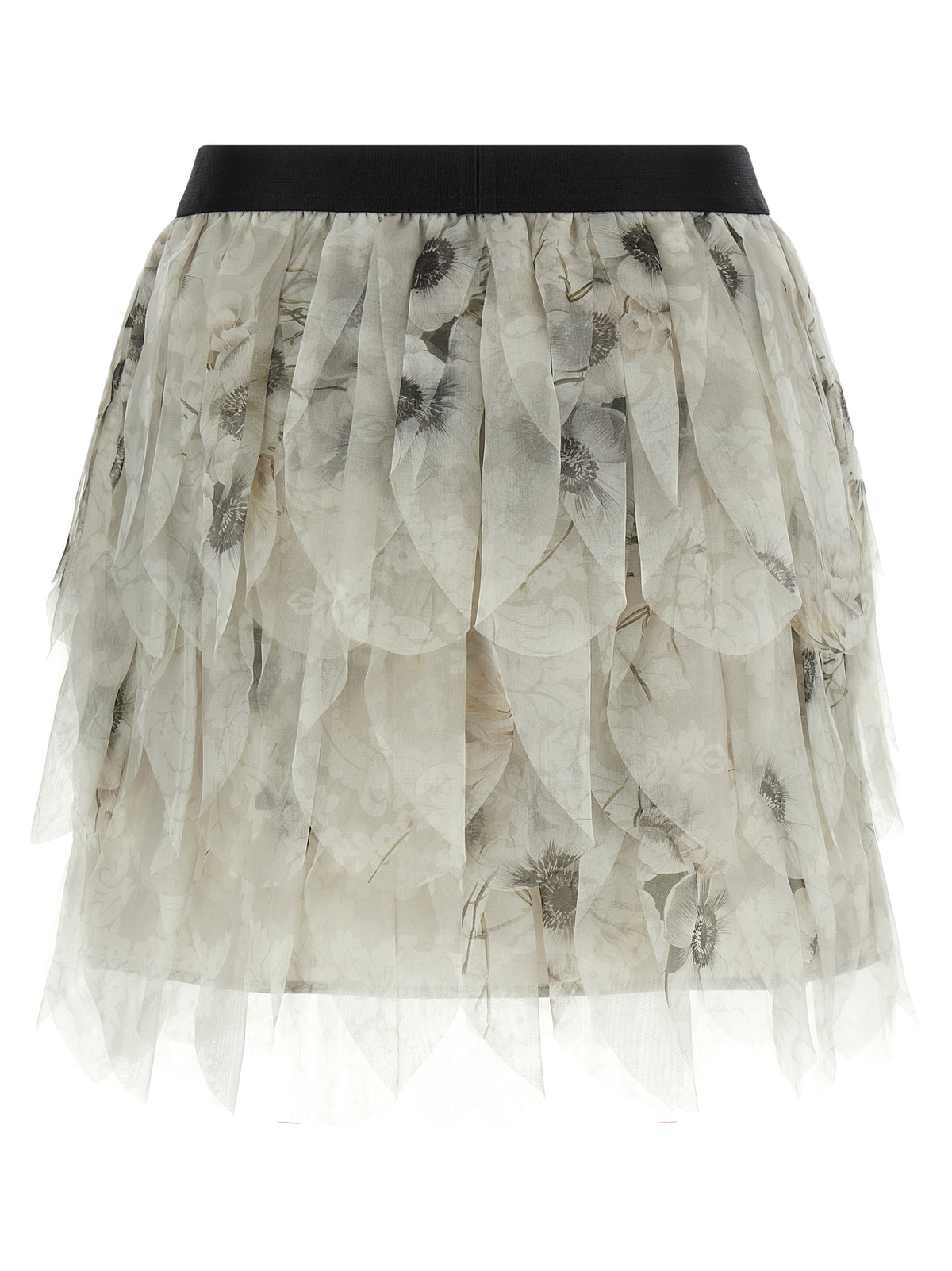 Max Mara Gray Silk Long Skirt
