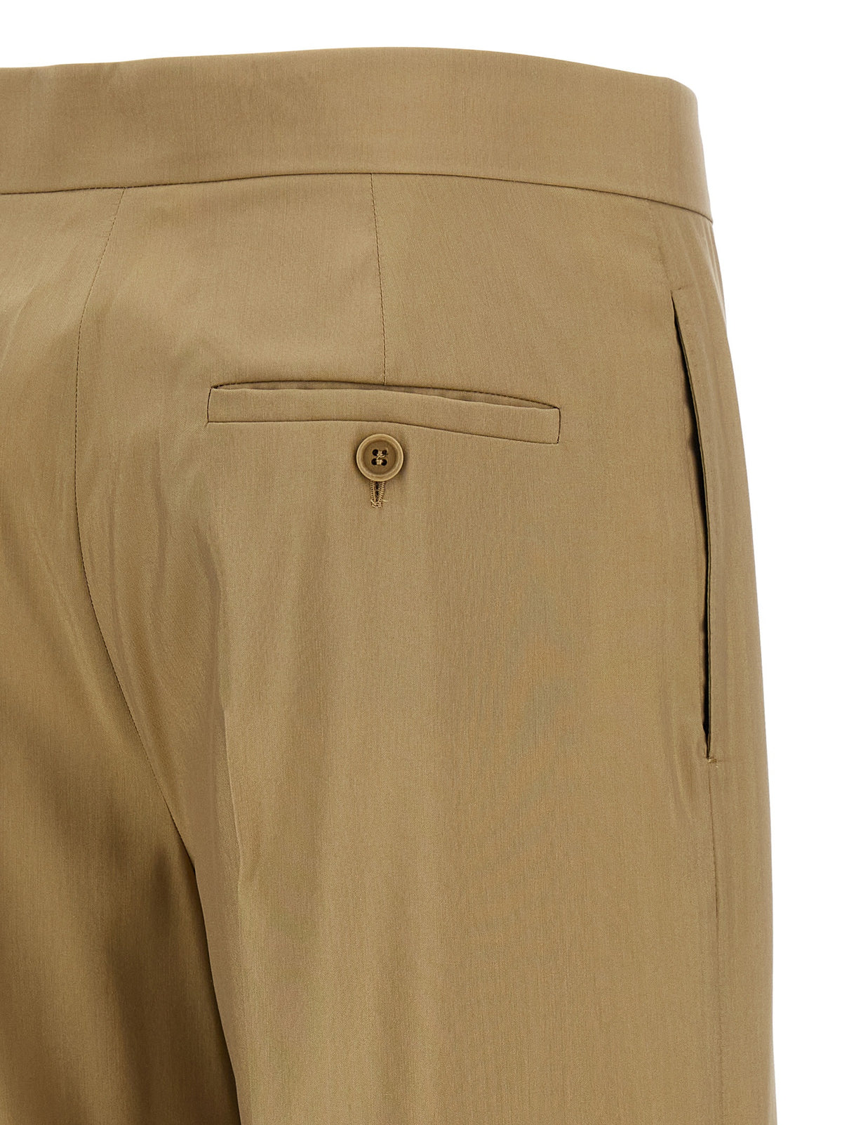 Max Mara Beige Virgin Wool Dress Pants