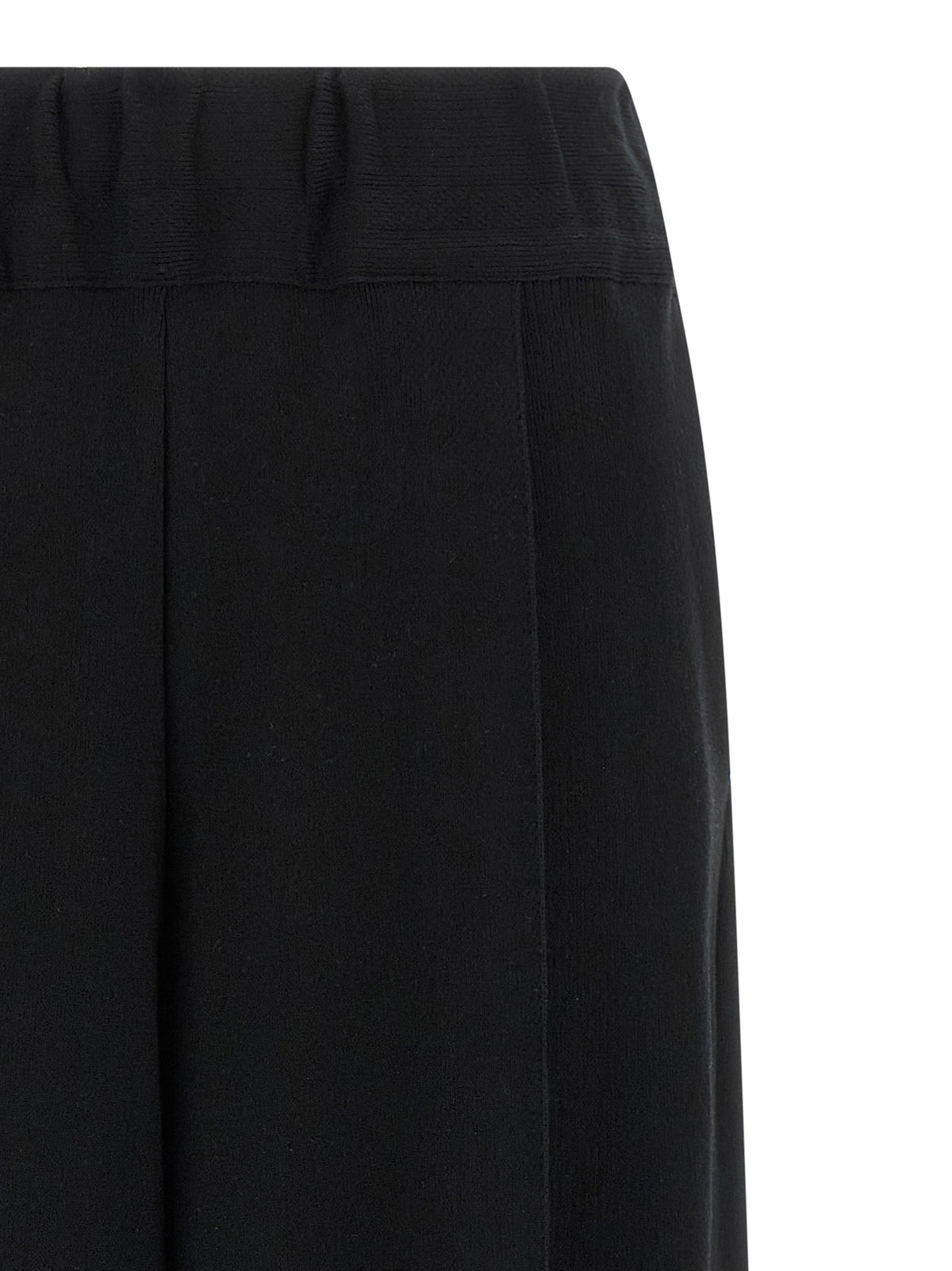 Issey Miyake Black Cotton Casual Pants