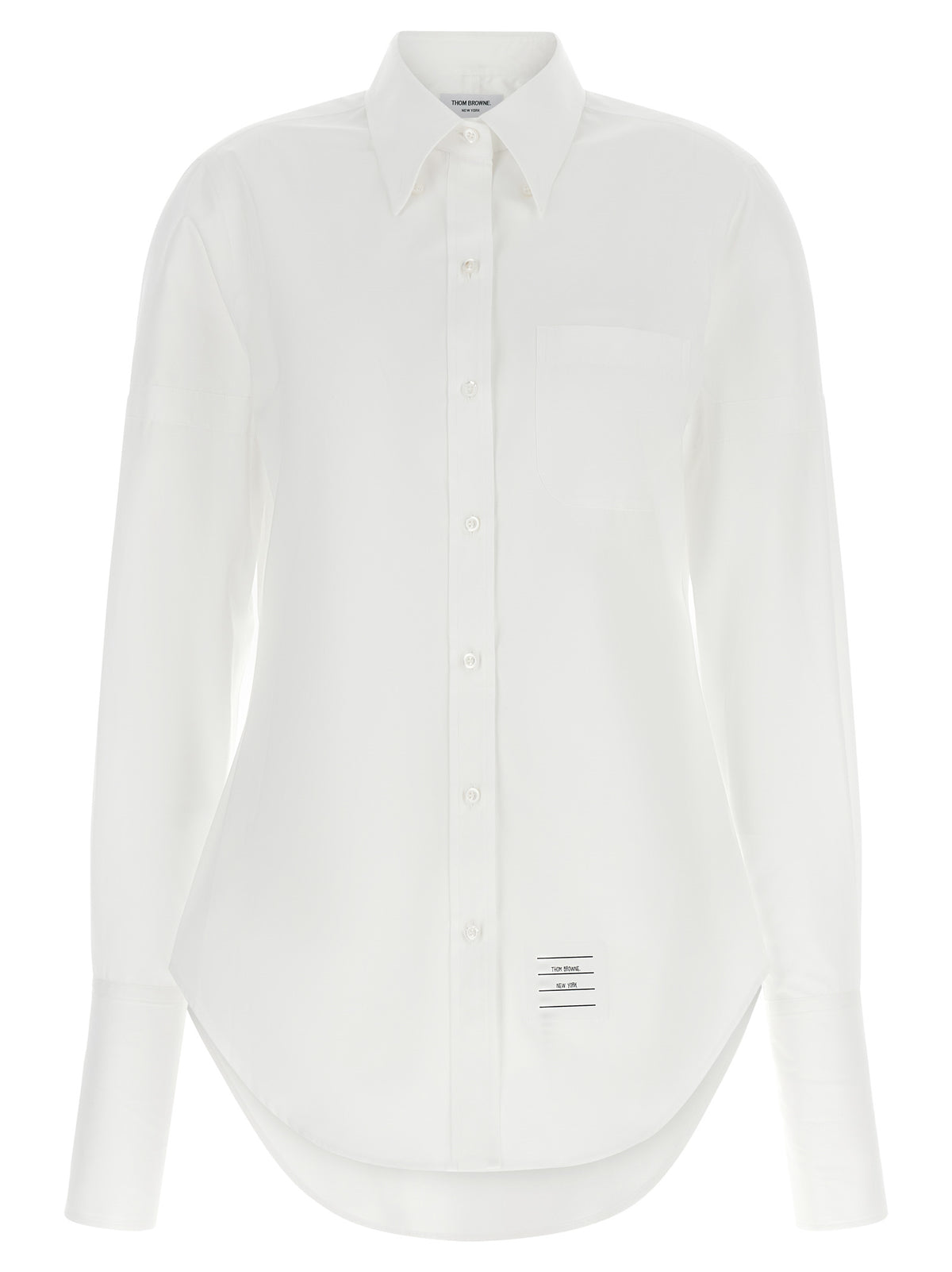 Thom Browne White Cotton Blouse