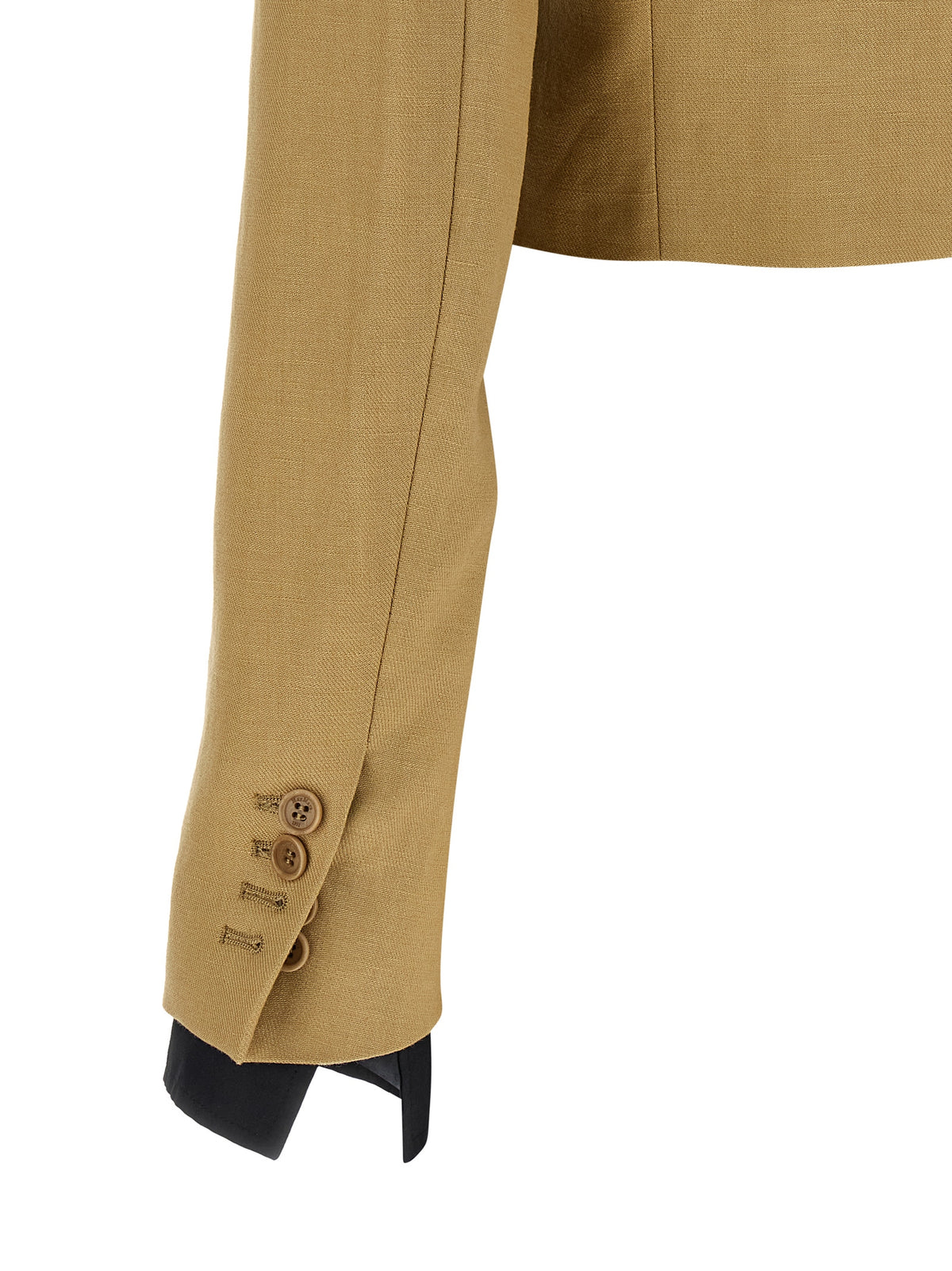 Max Mara Beige Linen Blazer