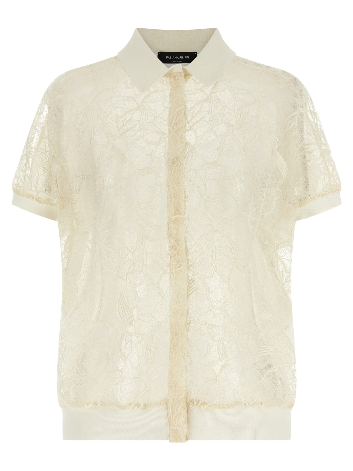 Fabiana Filippi Beige Silk Cardigan