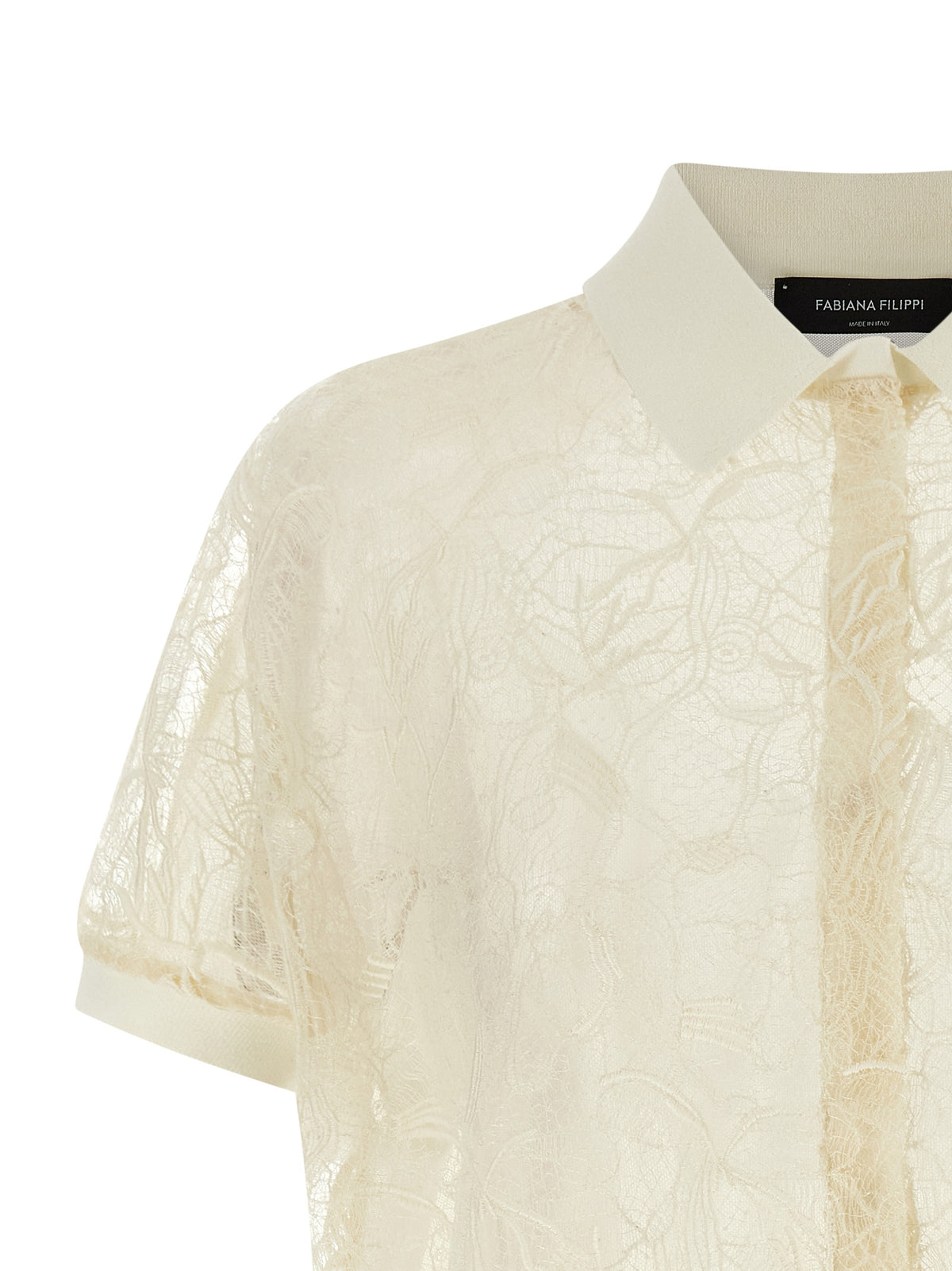 Fabiana Filippi Beige Silk Cardigan