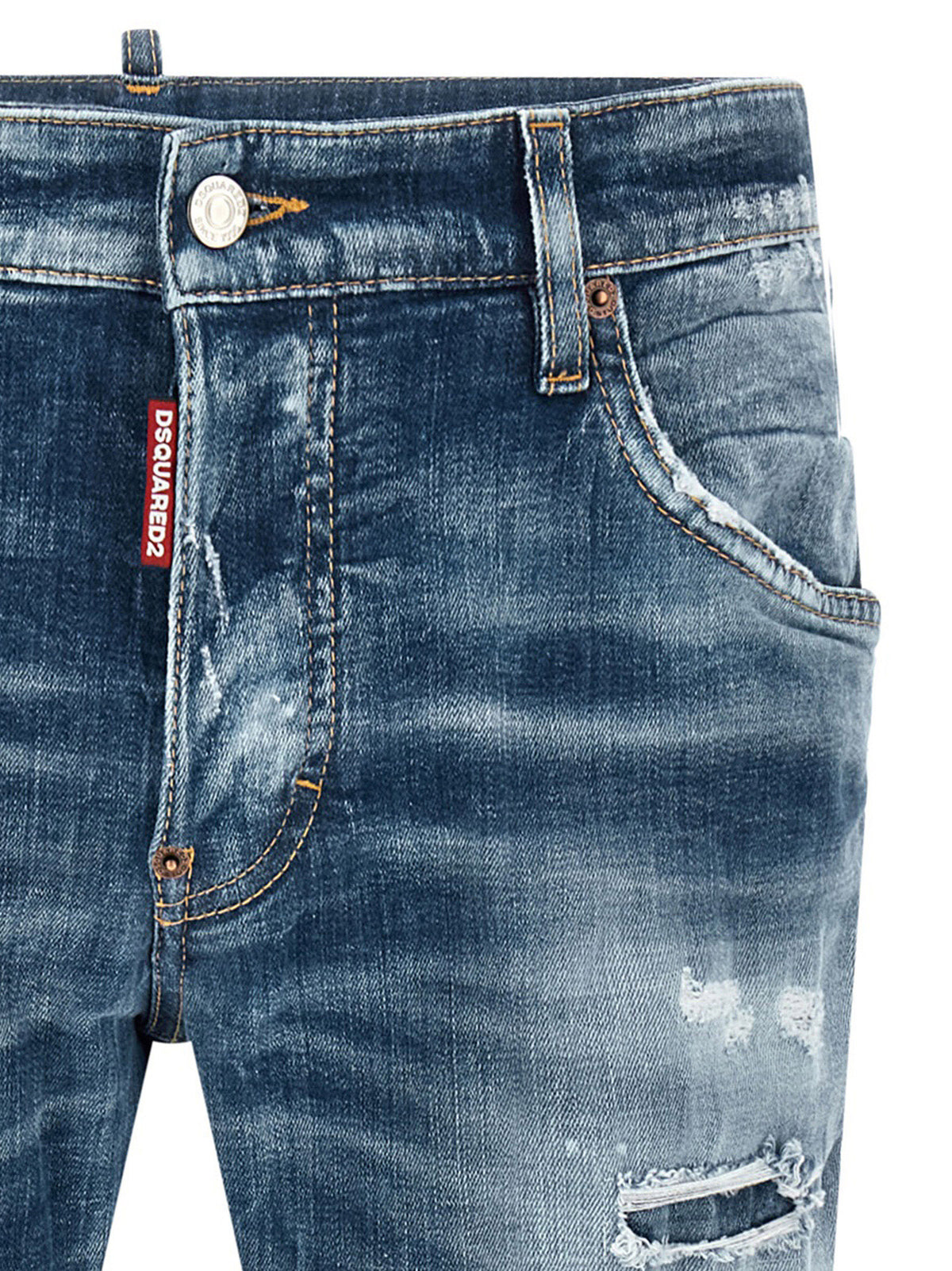 Dsquared² Blue Cotton Boyfriend Jeans