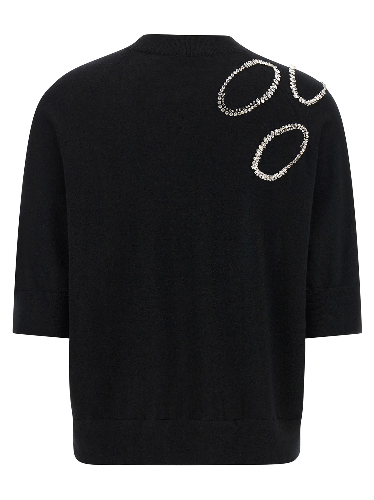 Dries Van Noten Black Merino Wool Cardigan