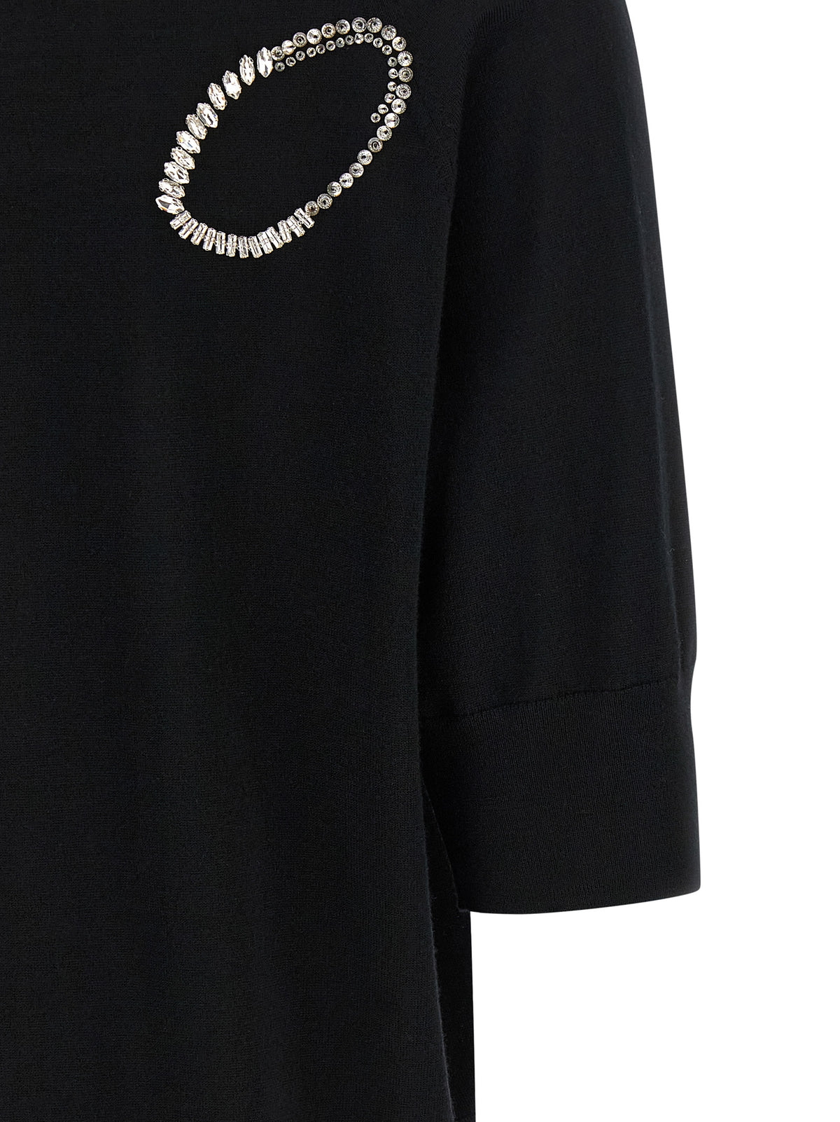 Dries Van Noten Black Merino Wool Cardigan