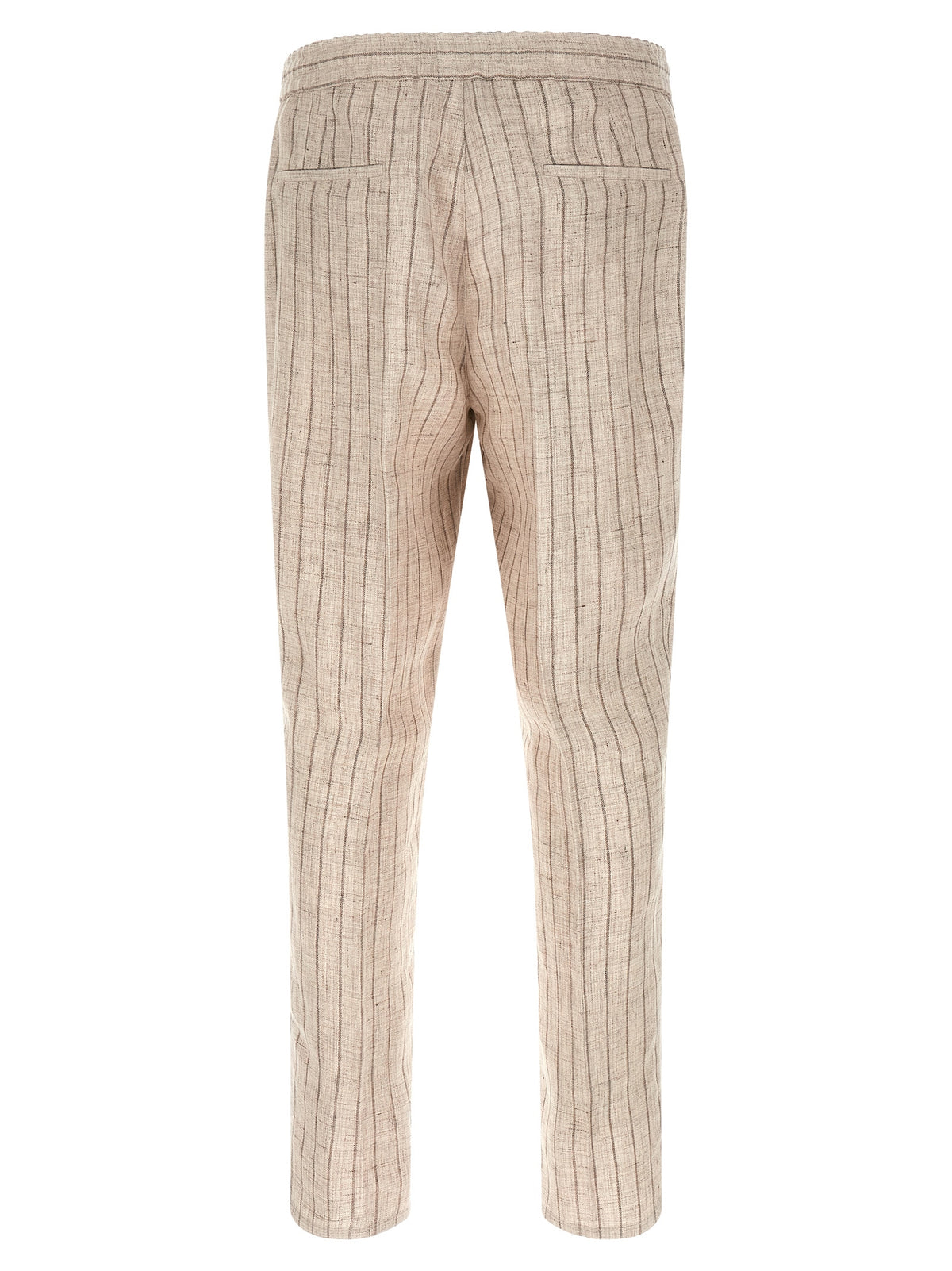 Brunello Cucinelli Beige Linen Casual Pants