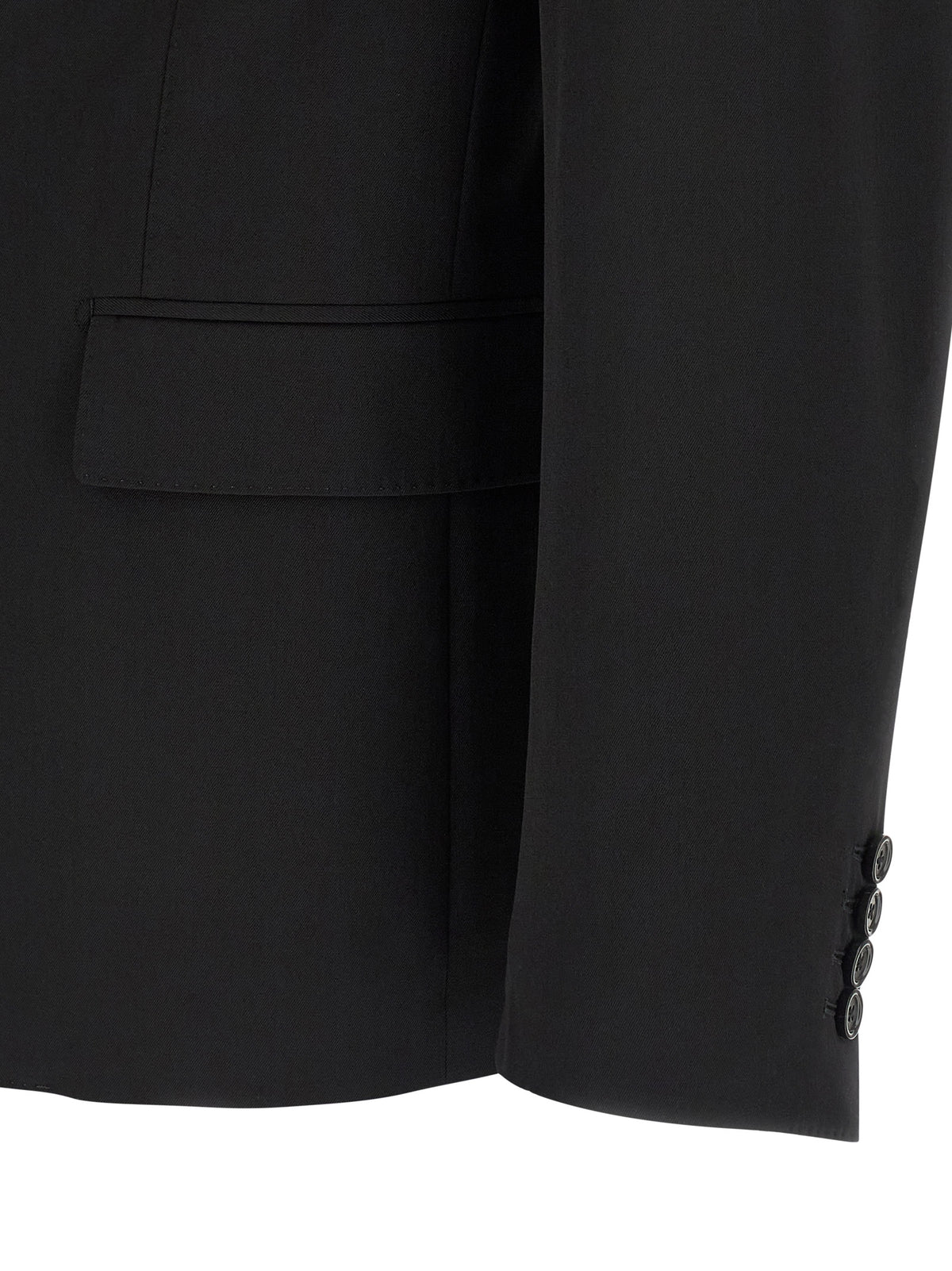 Dolce & Gabbana Black Virgin Wool Blazer