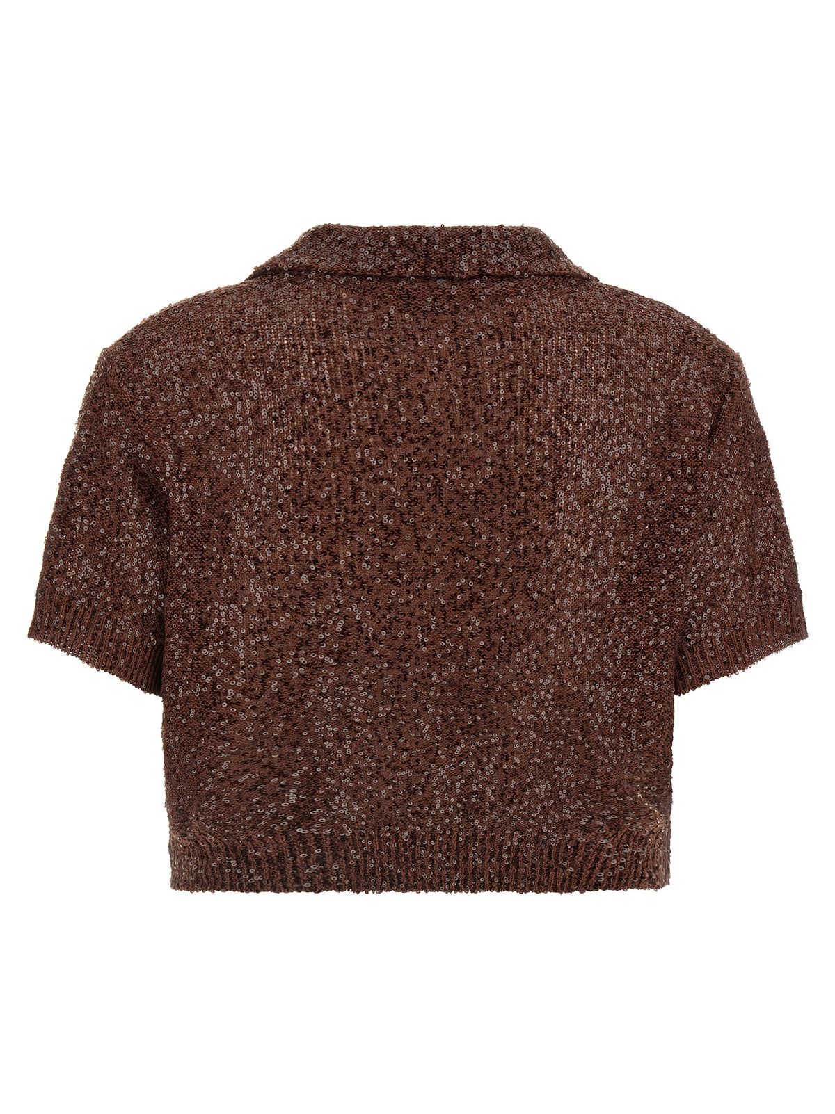 Brunello Cucinelli Brown Linen Polo Shirt