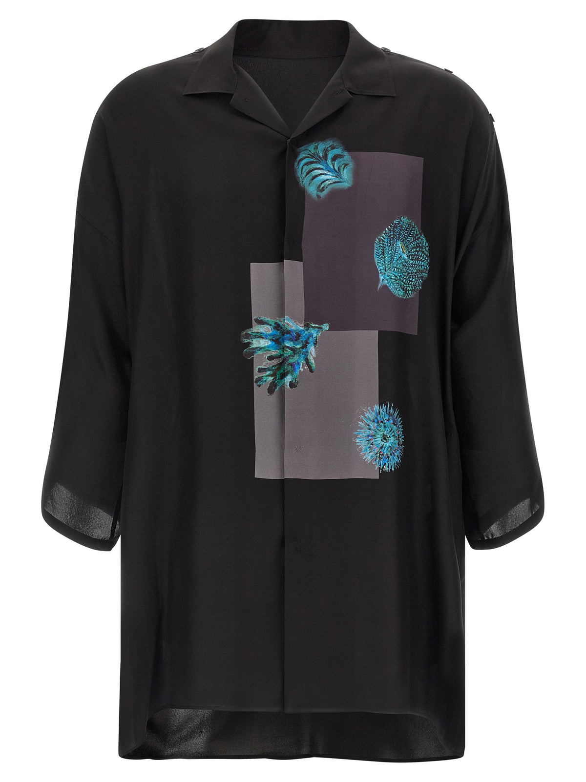 Yohji Yamamoto Black Silk Blouse