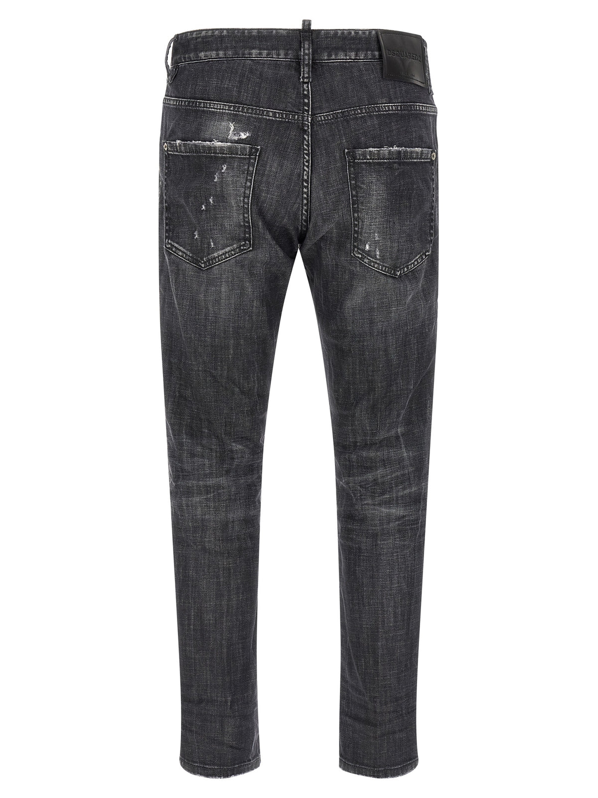 Dsquared² Gray Cotton Relaxed Fit Jeans