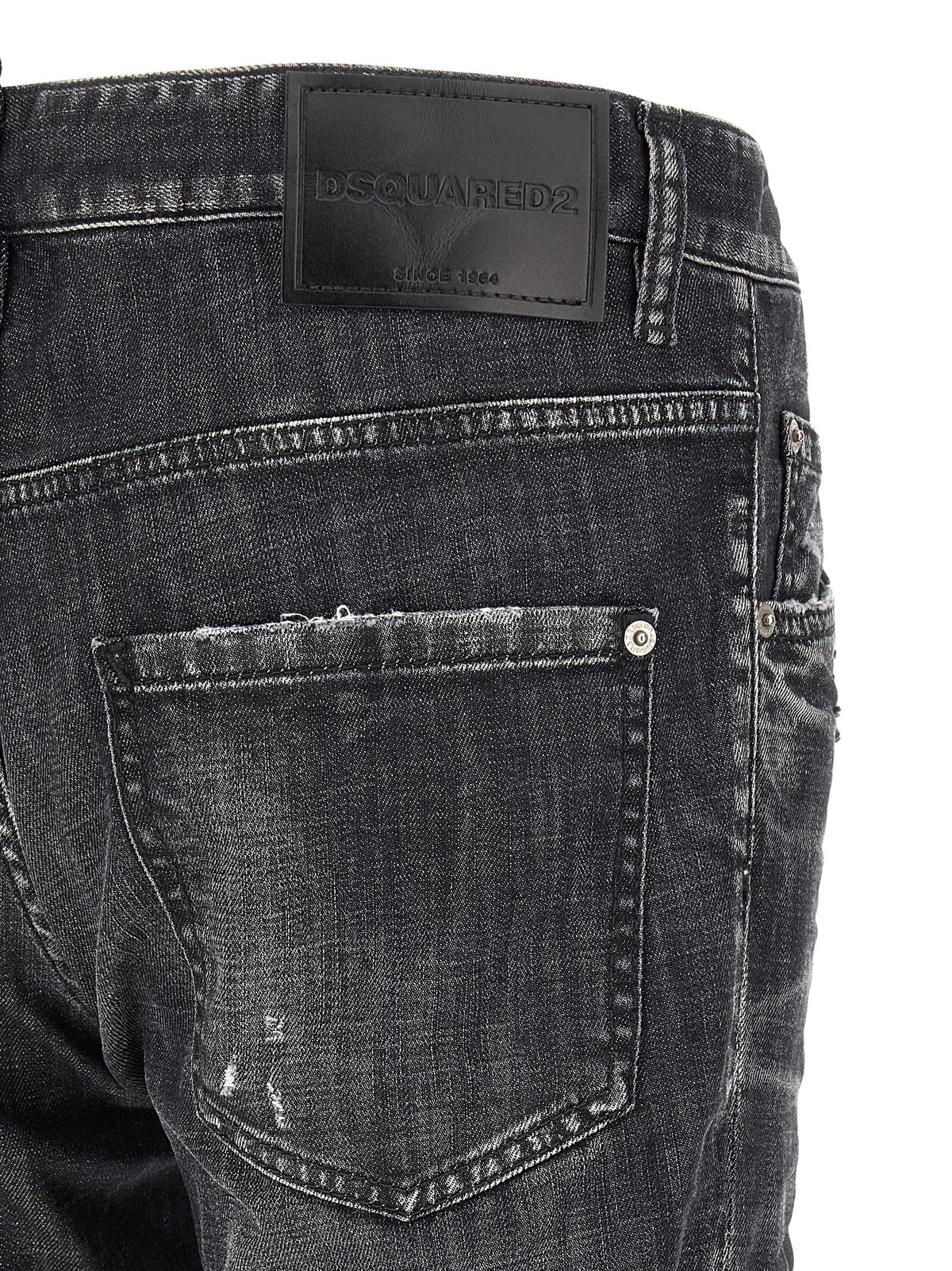 Dsquared² Gray Cotton Relaxed Fit Jeans