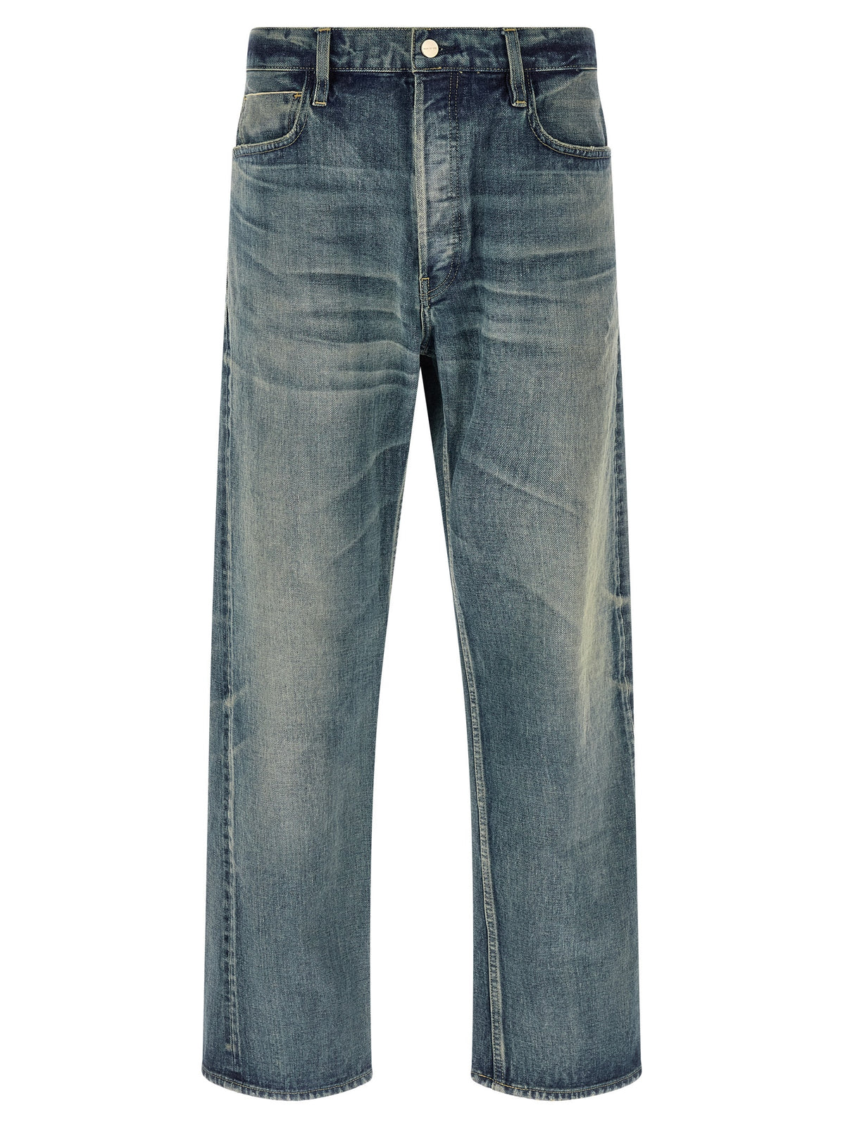 Fear Of God Blue Cotton Straight-Leg Jeans