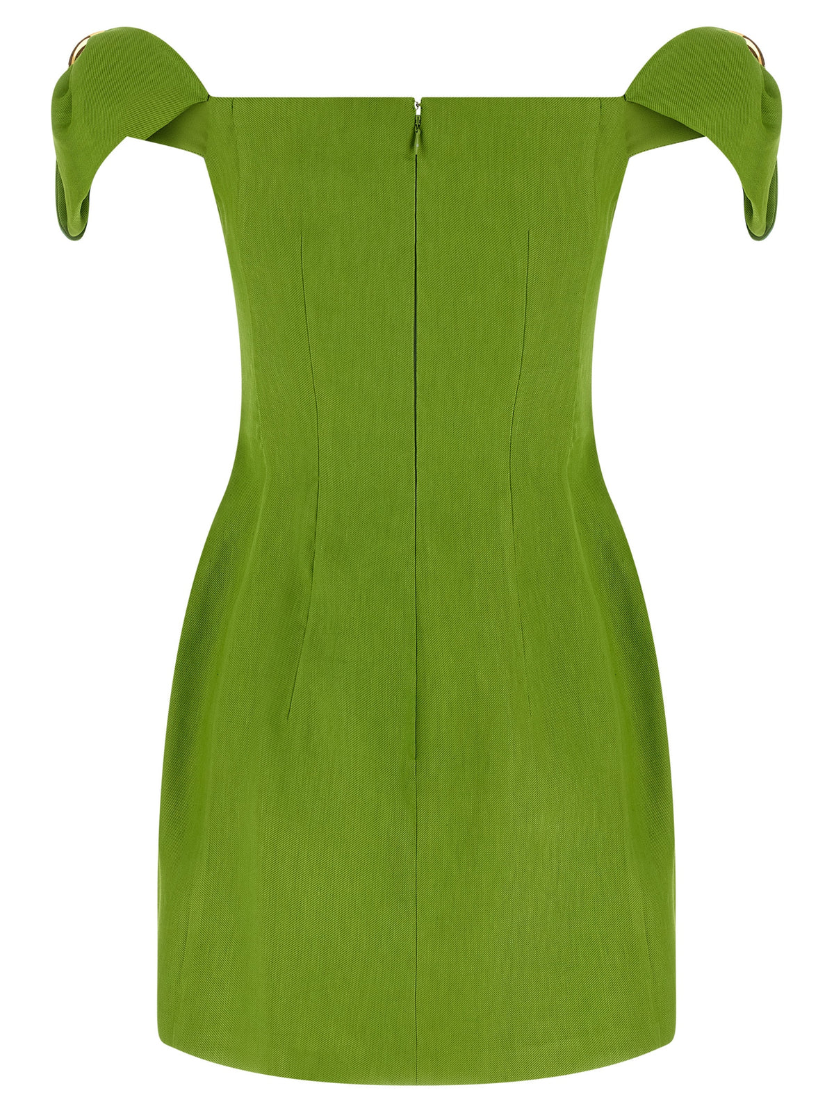 Elisabetta Franchi Bicolor Linen Short Dress
