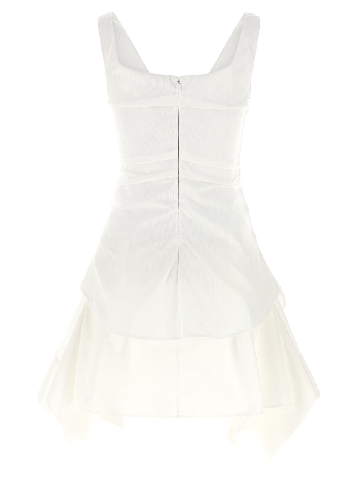 Alexander McQueen White Cotton Short Dress