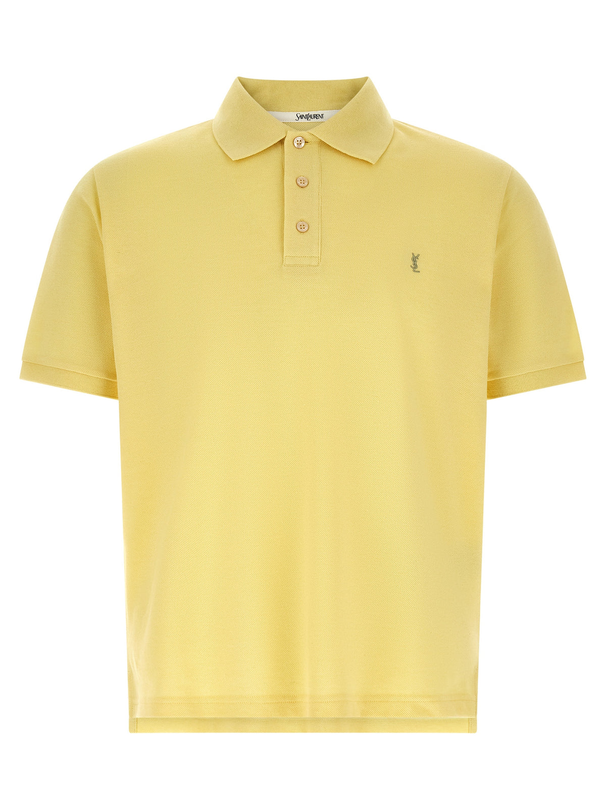 Saint Laurent Bicolor Cotton Polo Shirt