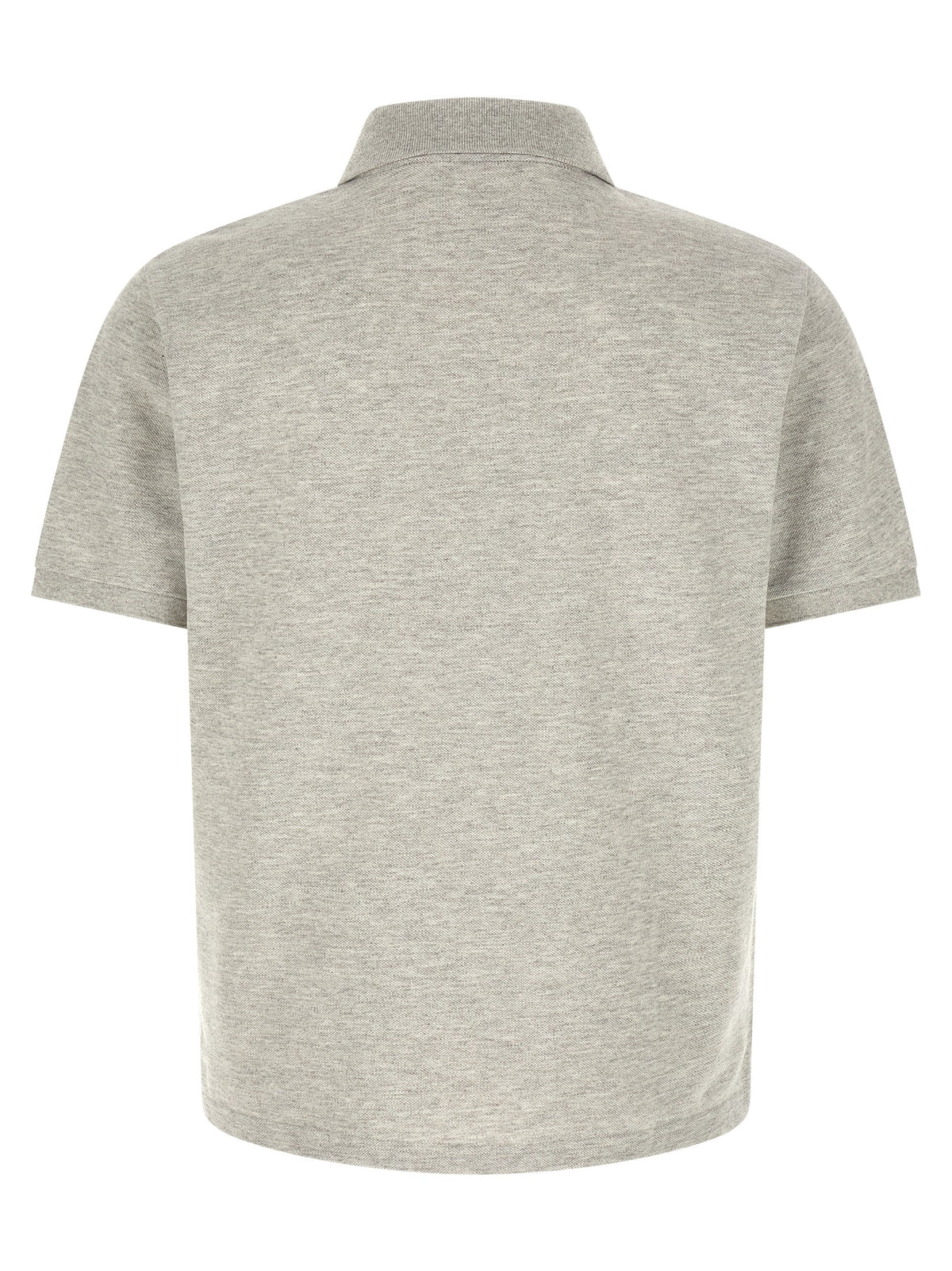 Saint Laurent Gray Cotton Polo Shirt