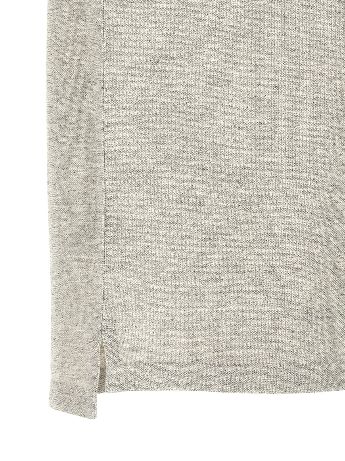 Saint Laurent Gray Cotton Polo Shirt