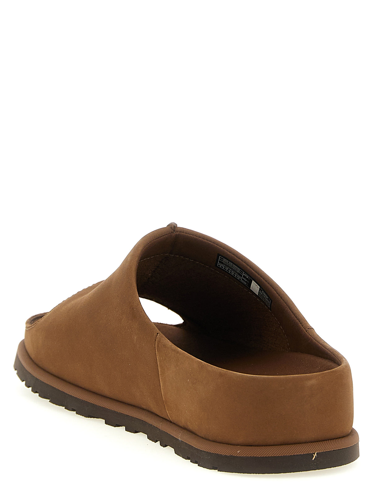 UGG Brown Leather Slides