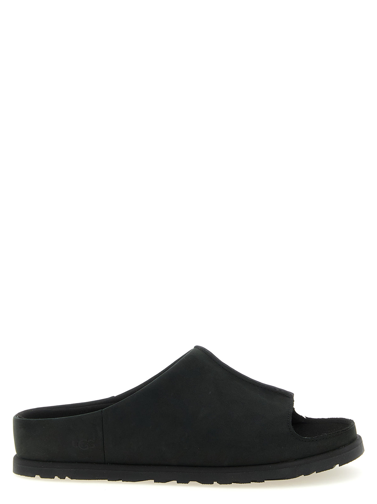 UGG Black Leather Slides