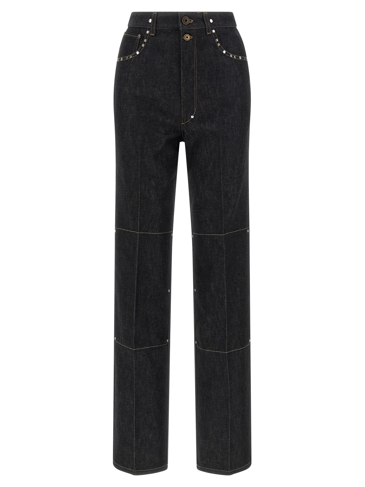 Lemaire Black Cotton High-Waisted Jean
