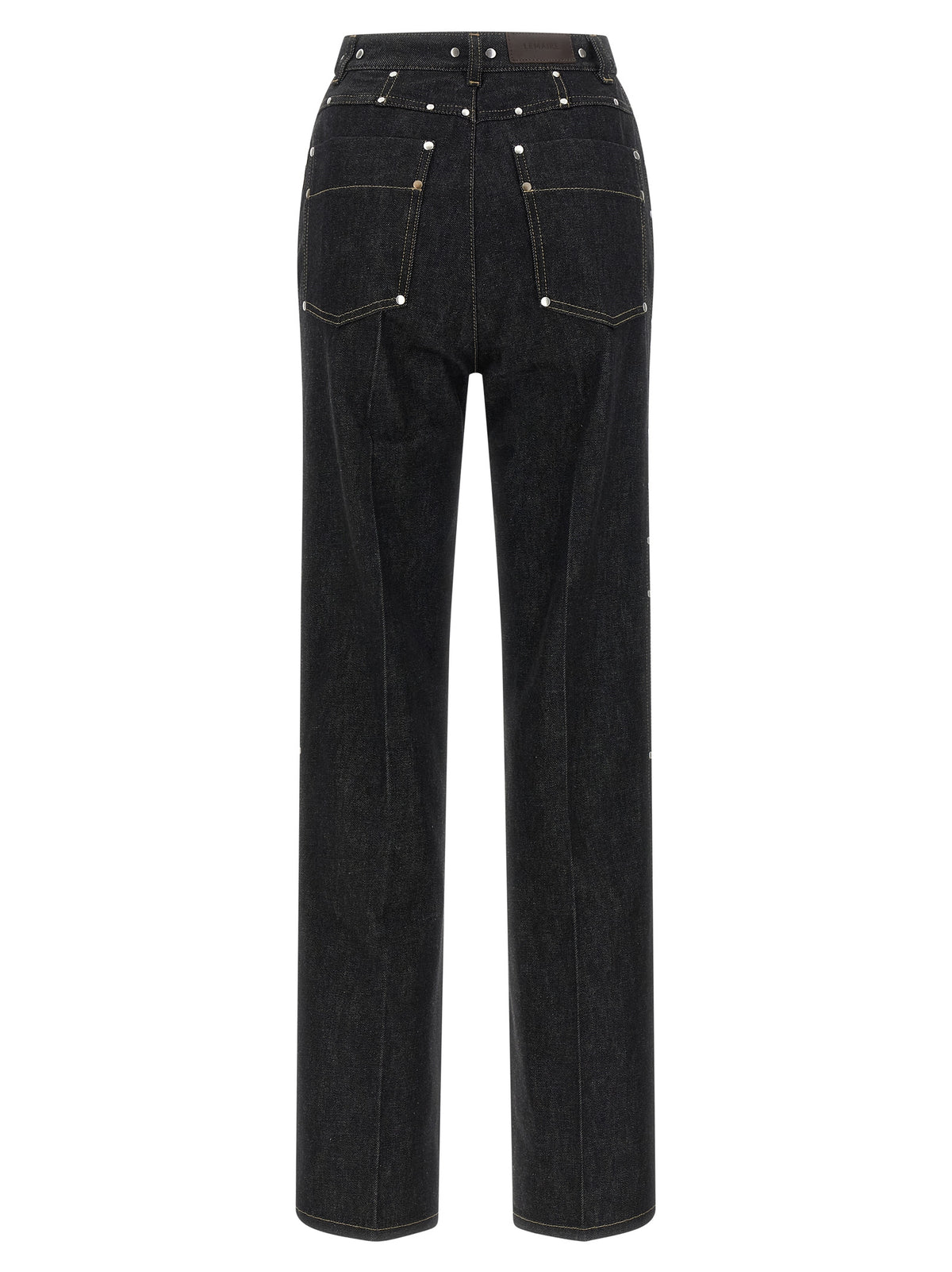 Lemaire Black Cotton High-Waisted Jean