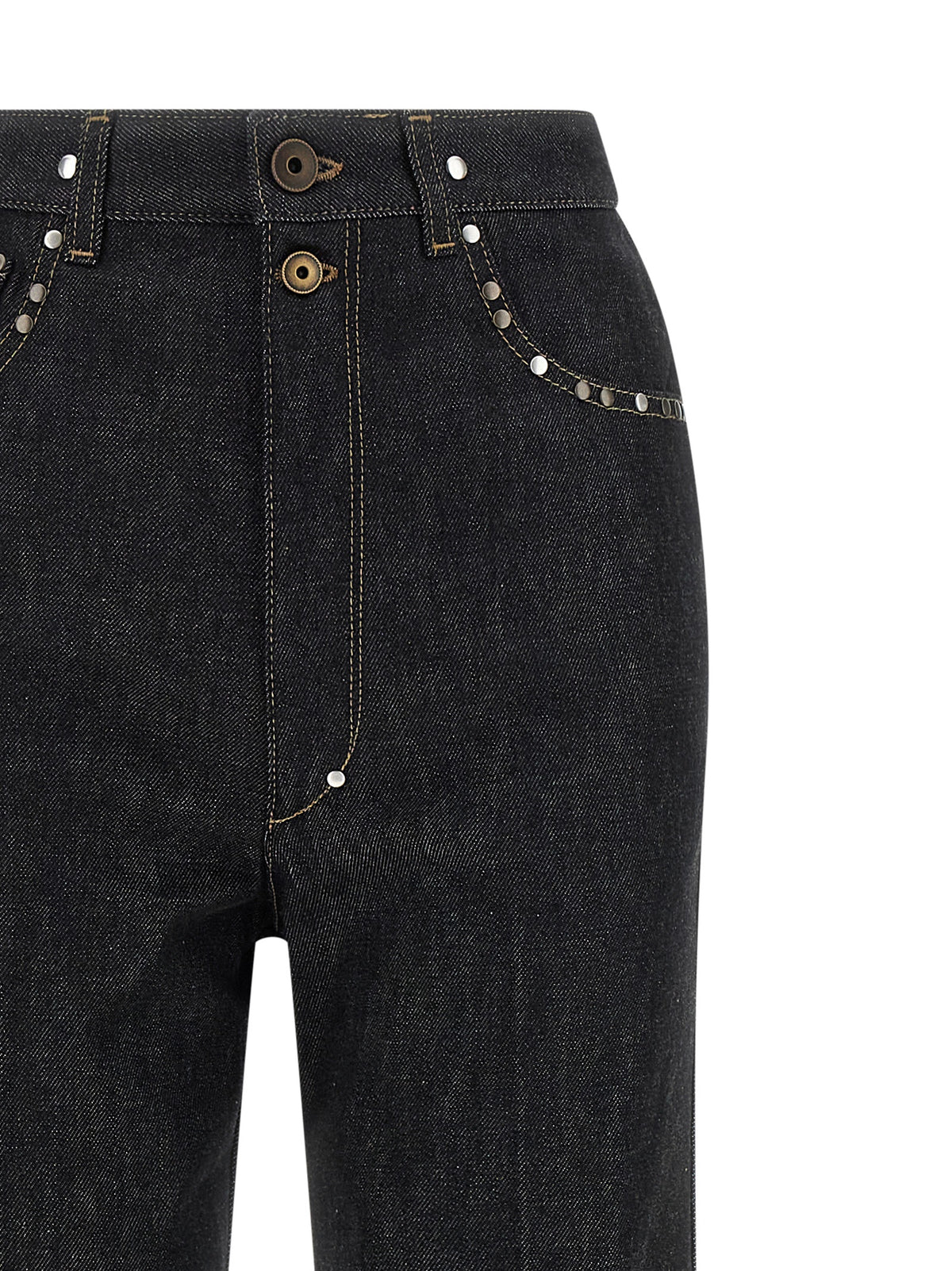 Lemaire Black Cotton High-Waisted Jean