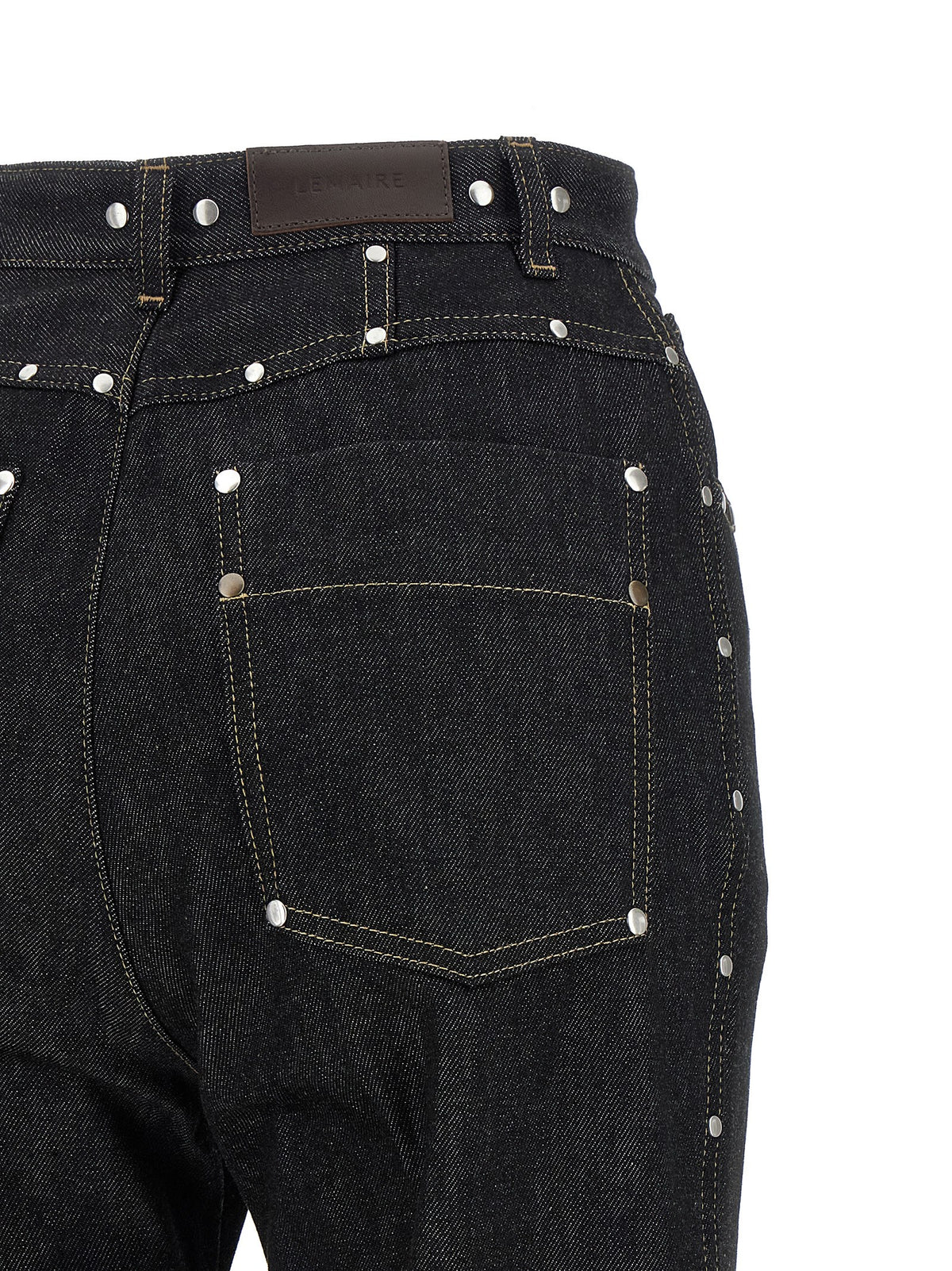Lemaire Black Cotton High-Waisted Jean