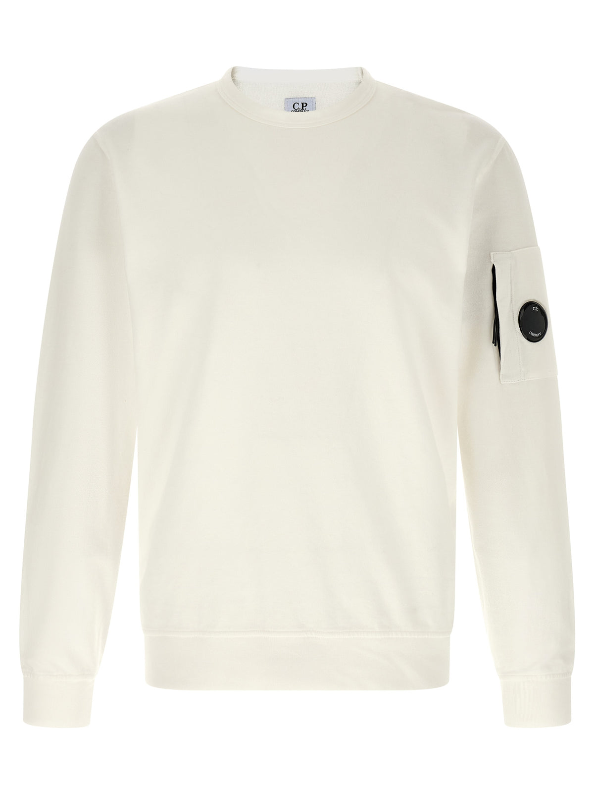 C.P. Company White Cotton Sweatshirt