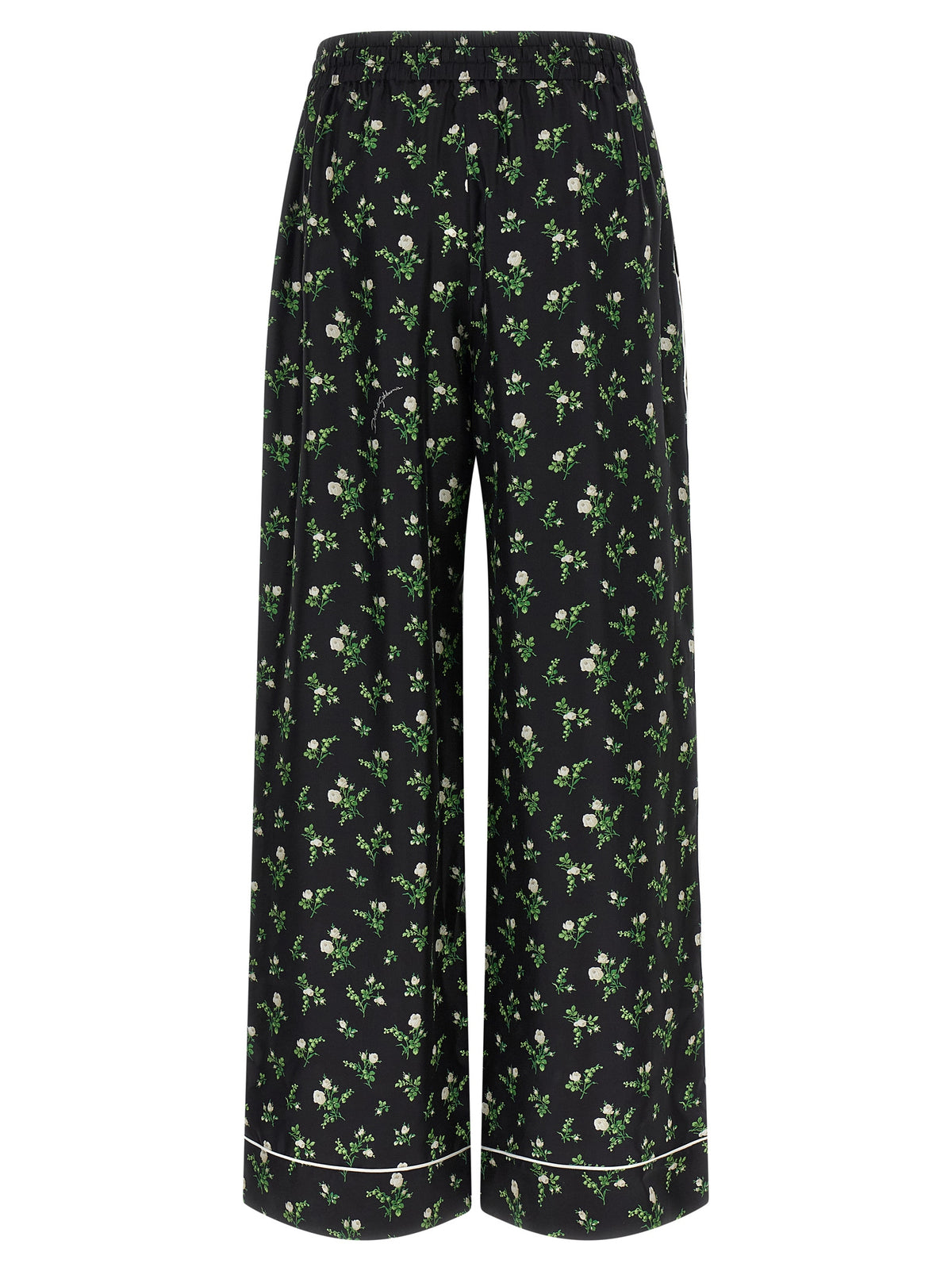 Dolce & Gabbana Black Silk Casual Pants