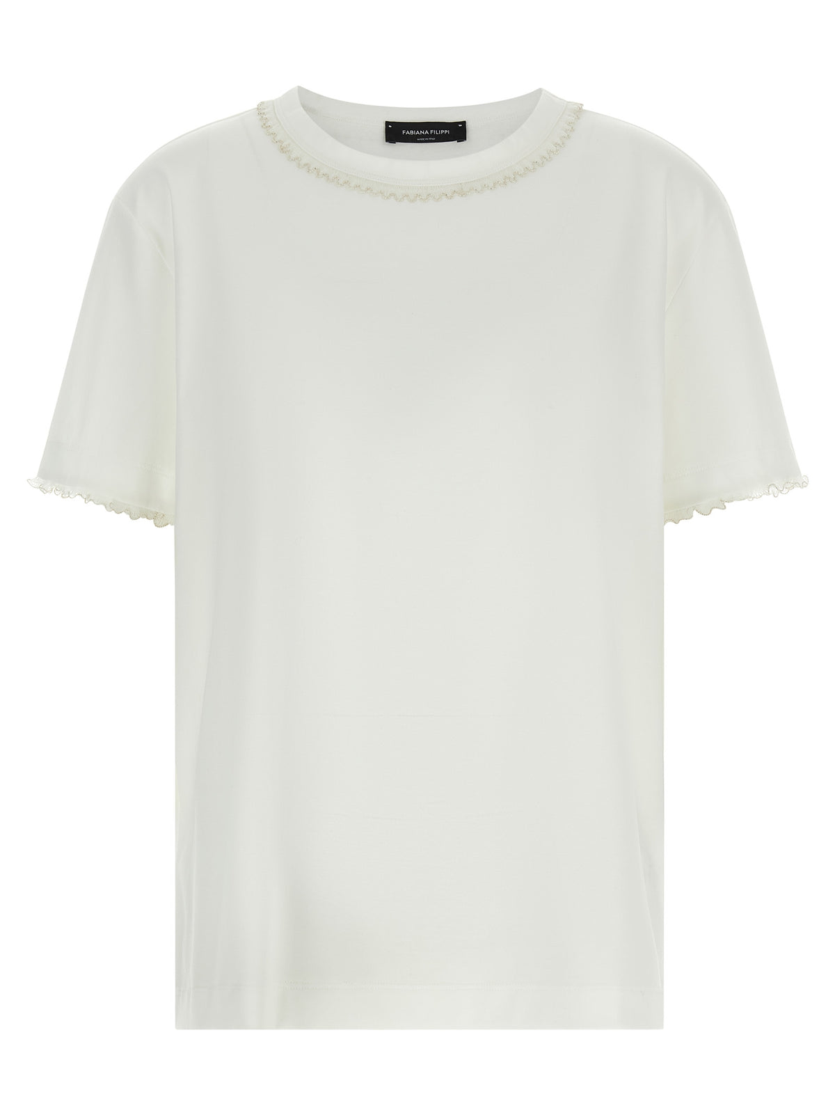 Fabiana Filippi White Cotton T-Shirt
