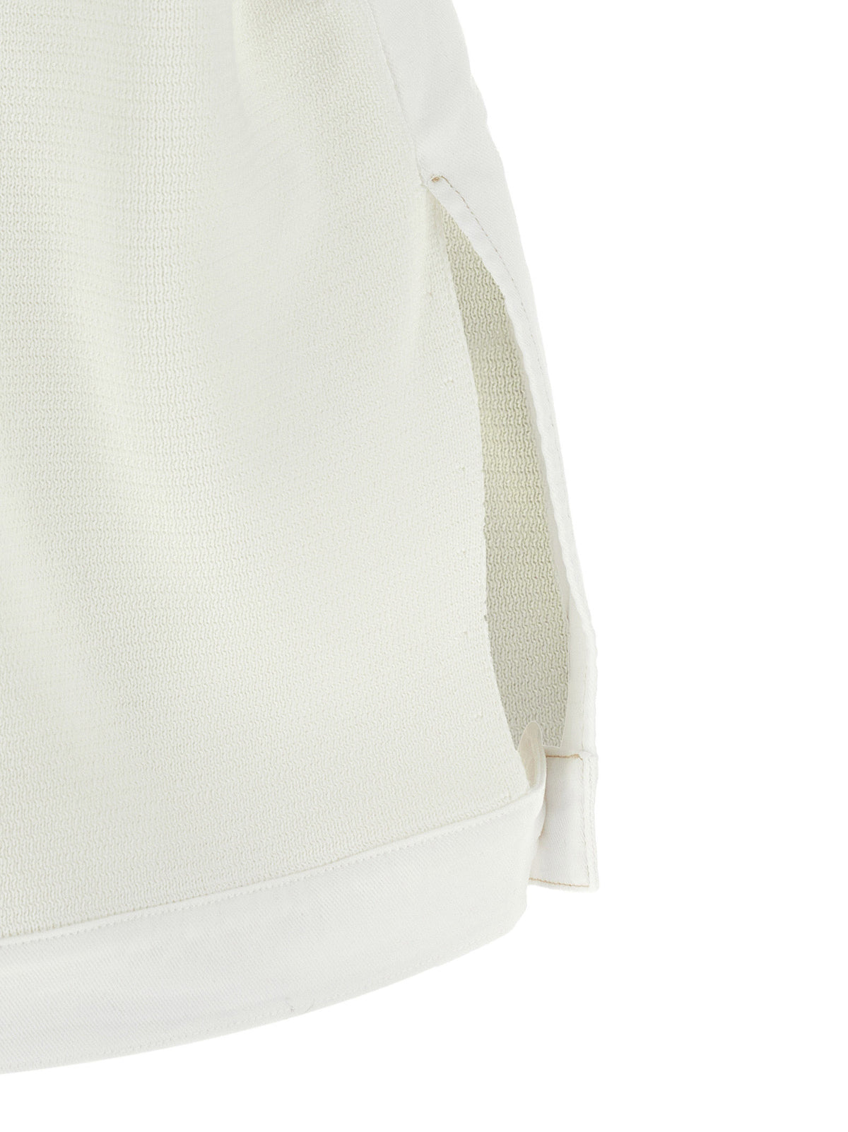 Fabiana Filippi White Cotton Sleeveless Jacket