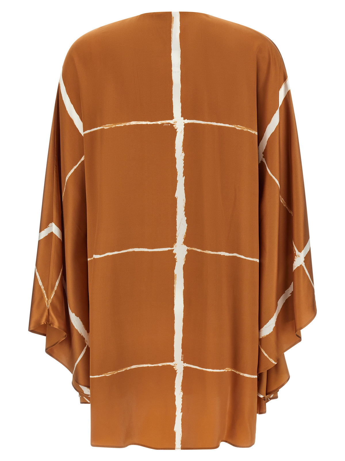Kiton Brown Silk Blouse