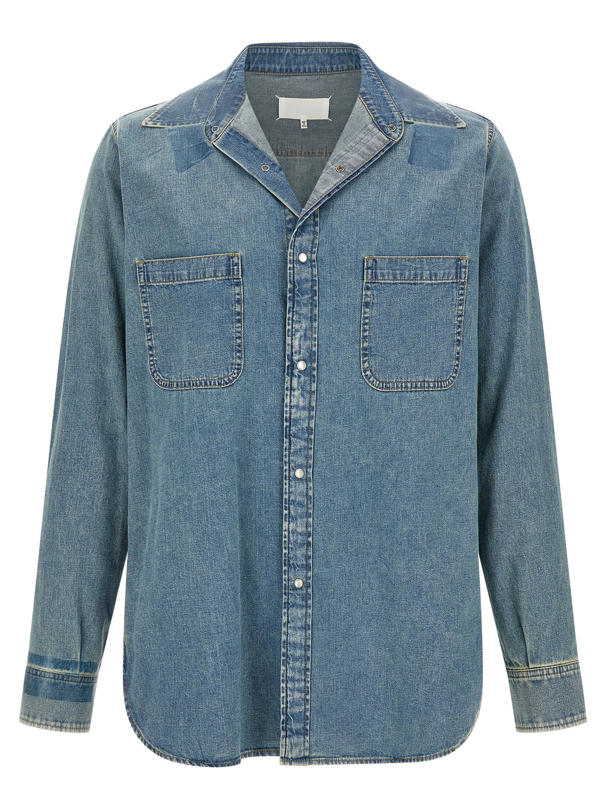Maison Margiela Blue Cotton Blouse