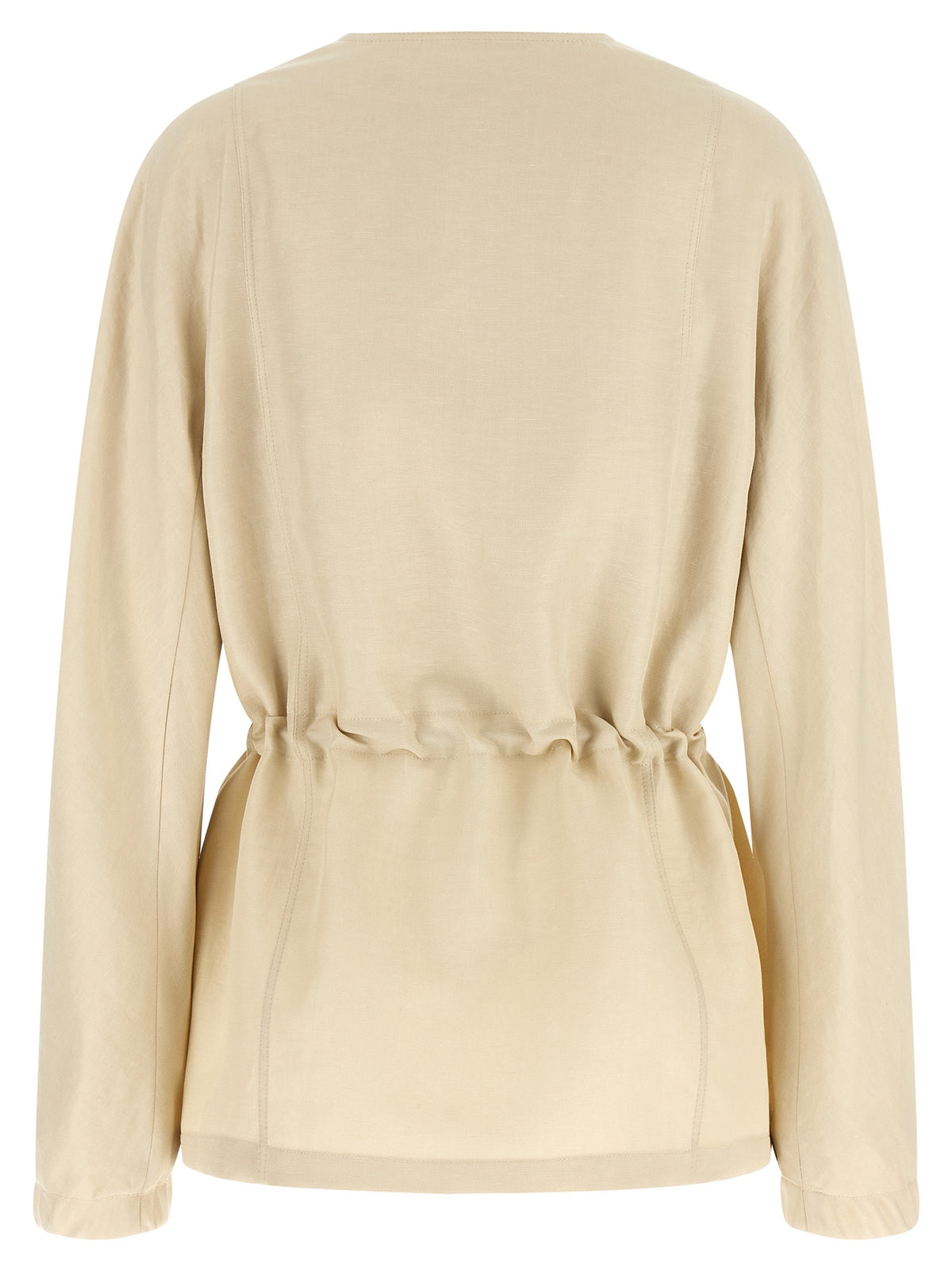 Max Mara Beige Linen Blazer