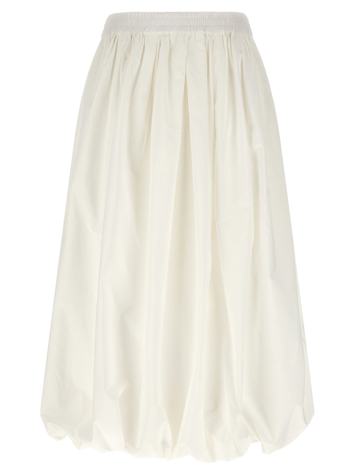 Max Mara White Cotton Midi Skirt