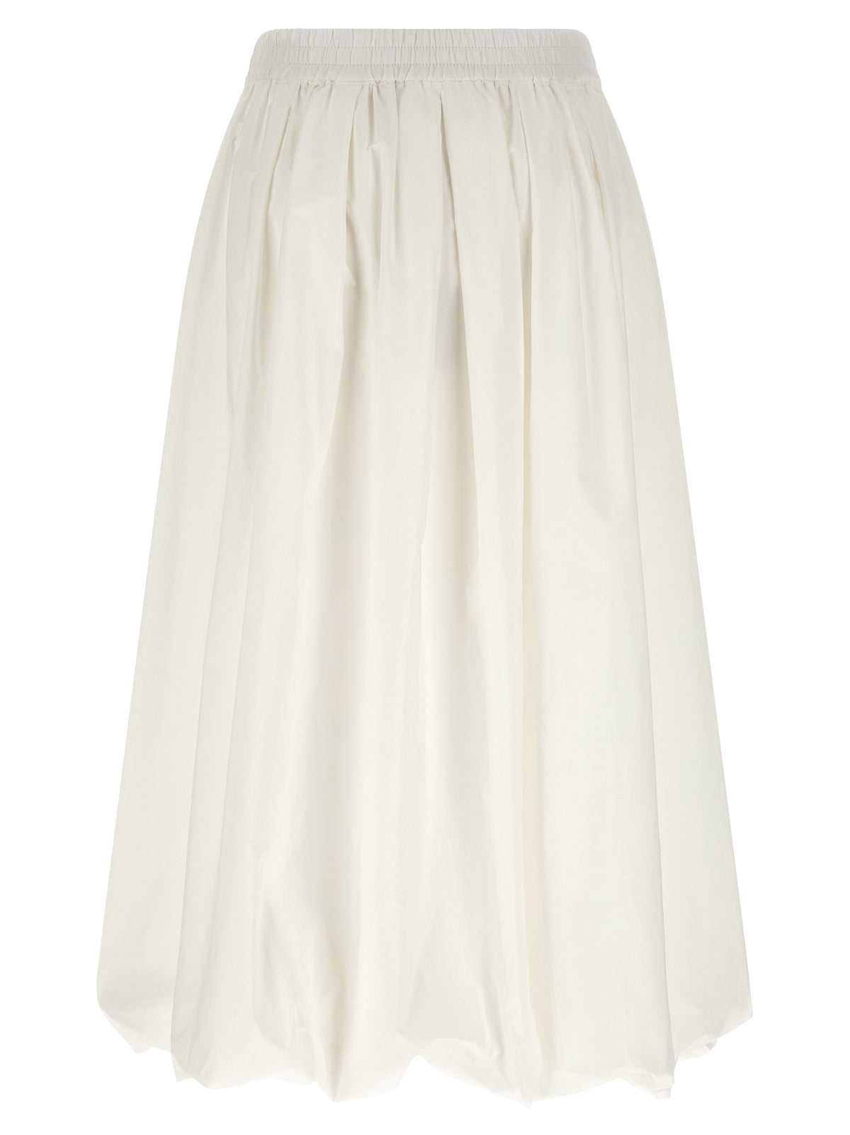 Max Mara White Cotton Midi Skirt