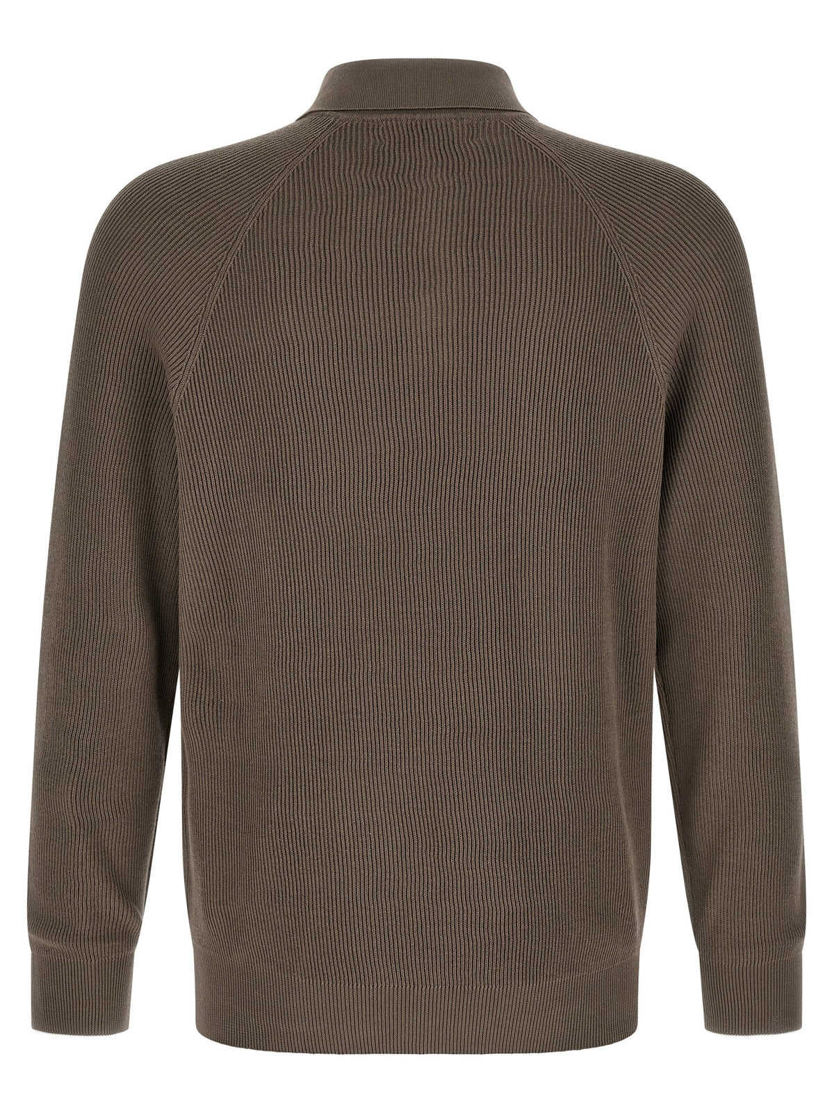 Brunello Cucinelli Brown Cotton Polo Shirt