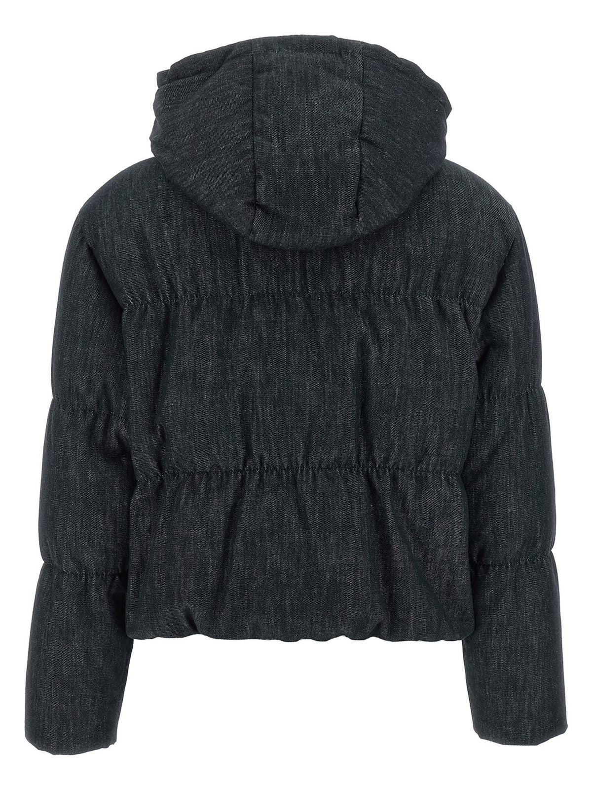 Brunello Cucinelli Blue Cotton Full-Length Jacket