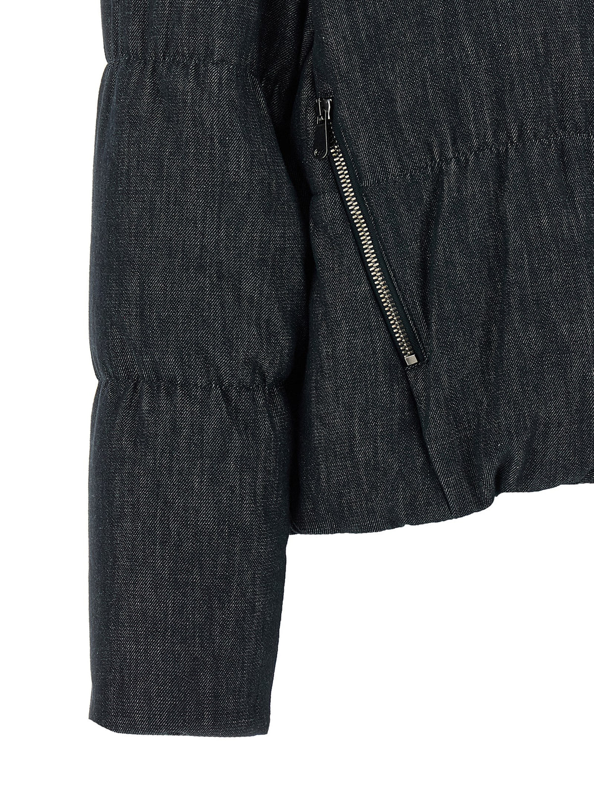 Brunello Cucinelli Blue Cotton Full-Length Jacket